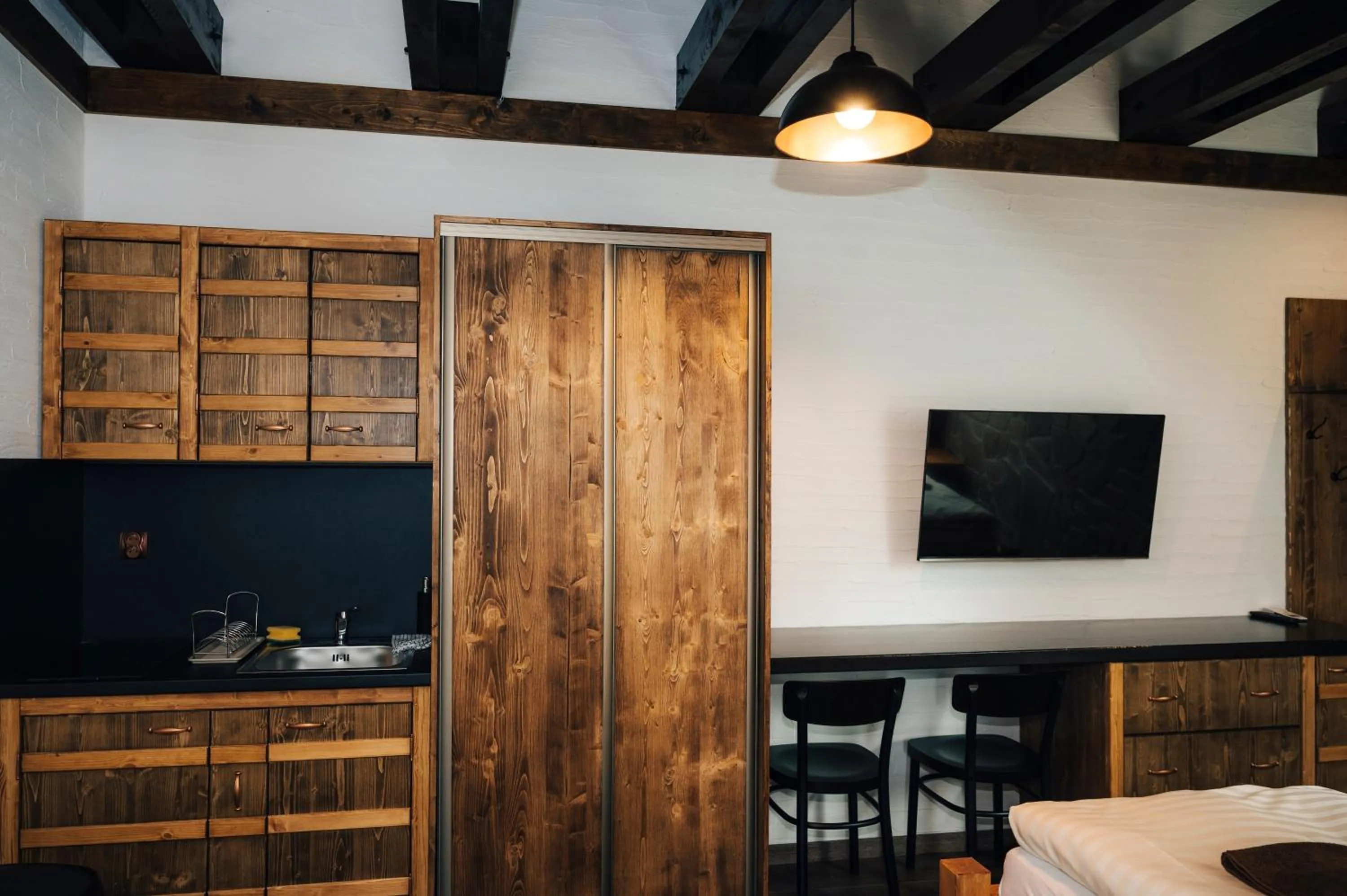 Kitchen or kitchenette in Nestville Apartments