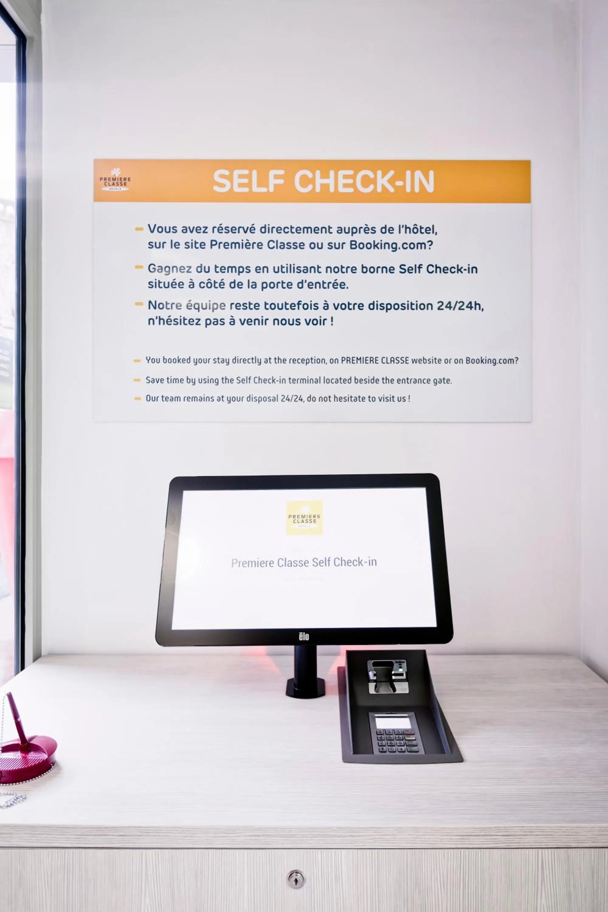 Lobby or reception in Première Classe Lyon Centre Gare Part Dieu