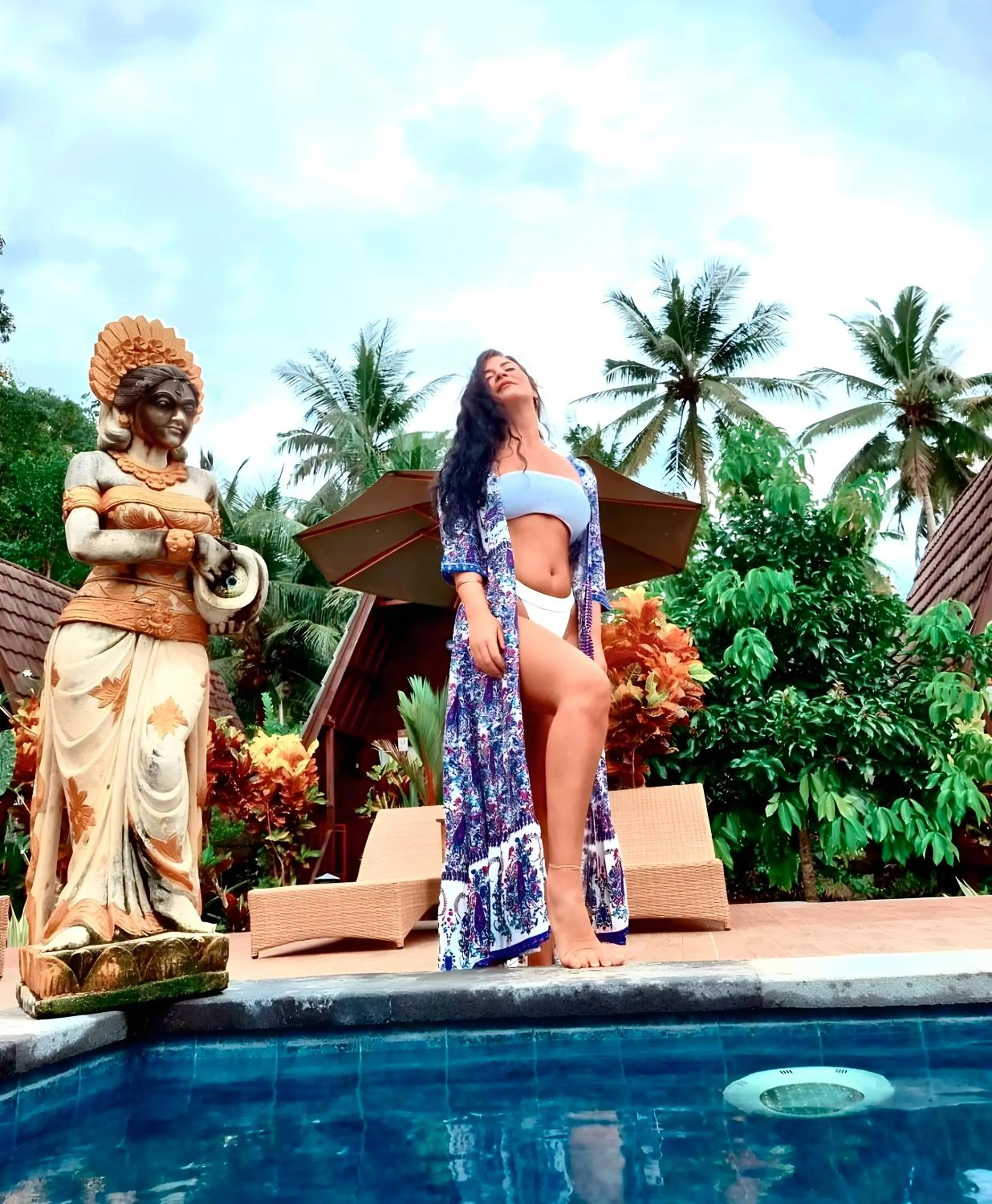 Natural landscape in Mahaloka Valley Nusa Penida
