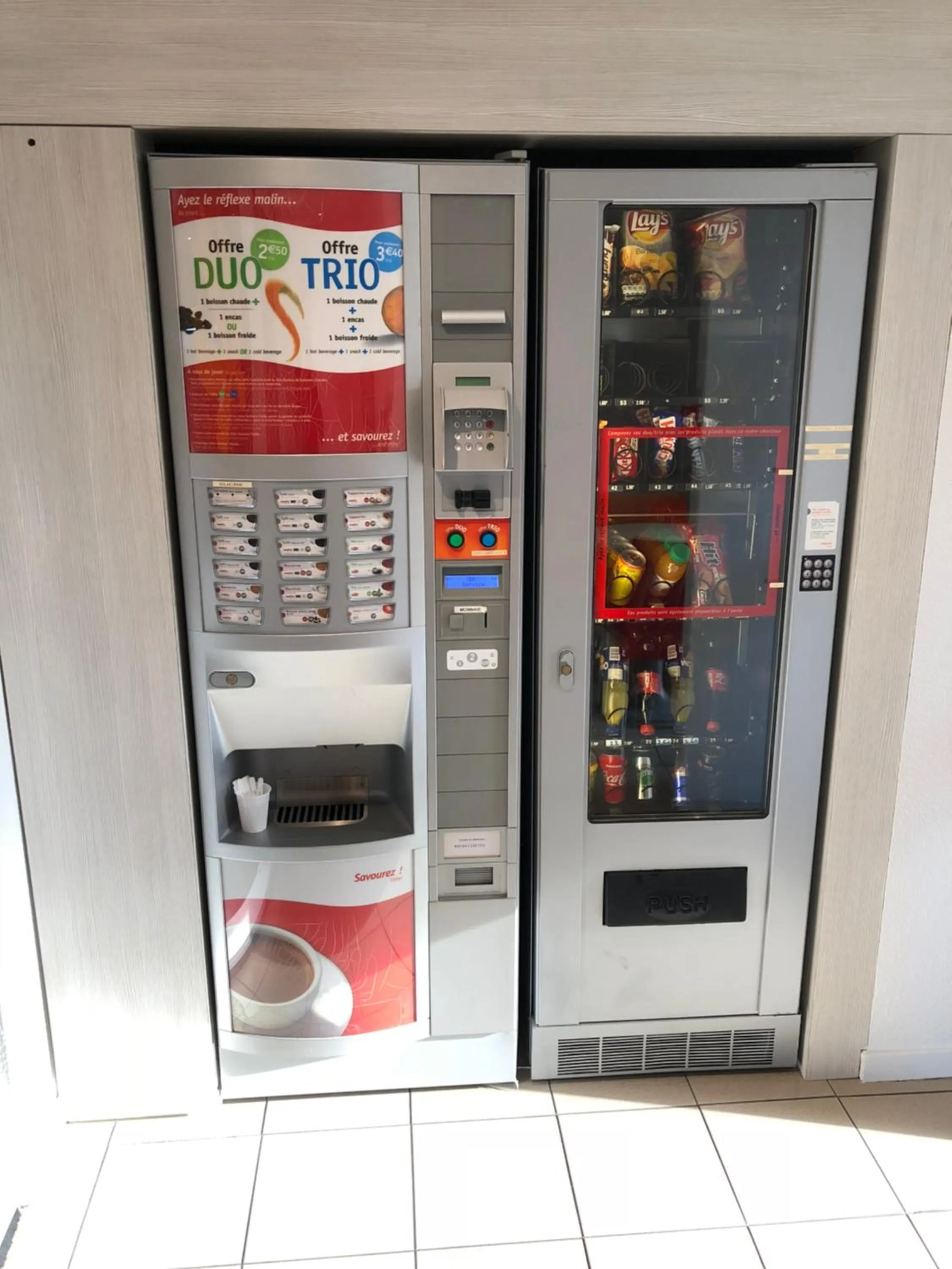 vending machine in Premiere Classe Perpignan Sud