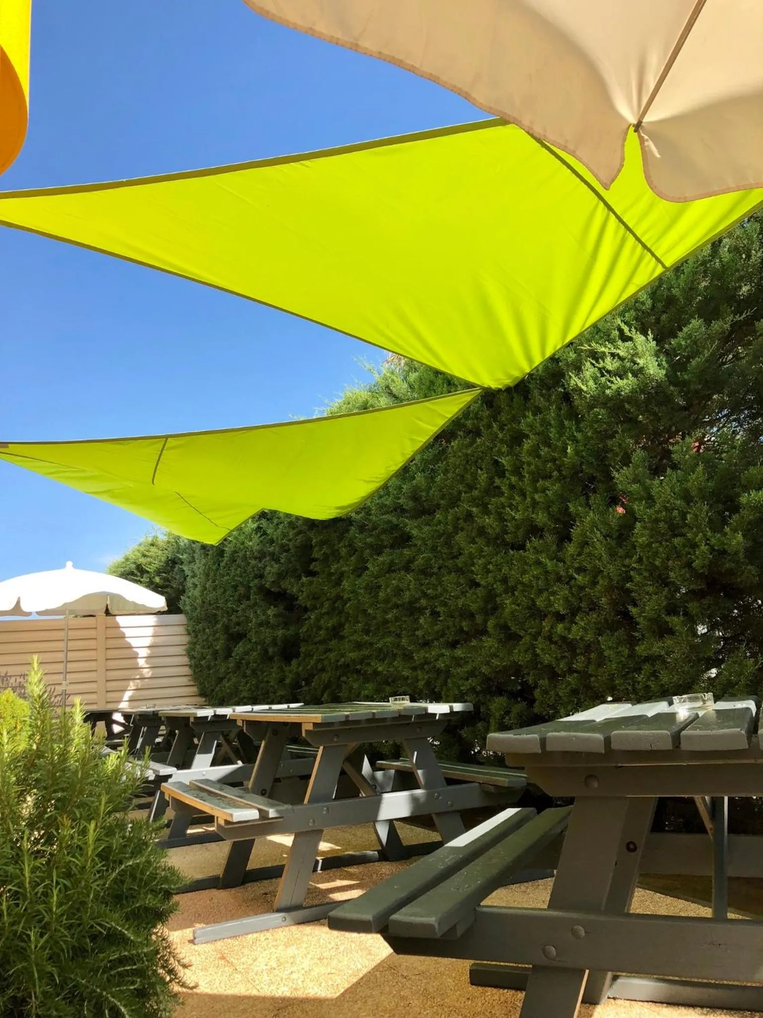 Garden view in Premiere Classe Perpignan Sud