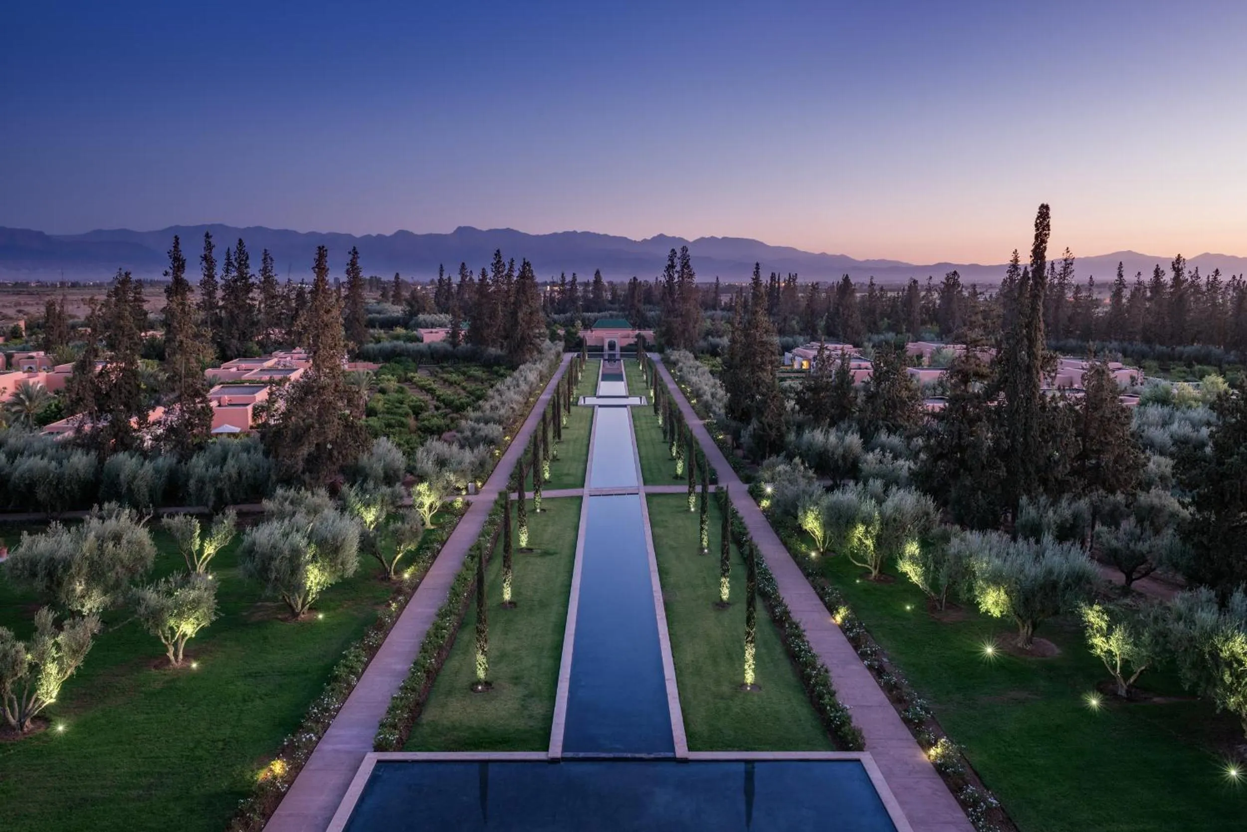 Garden view in The Oberoi Marrakech