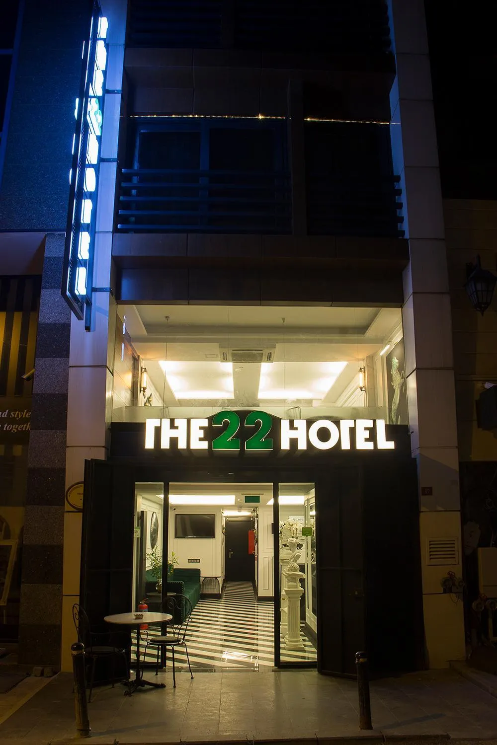Facade/entrance in The 22 Hotel