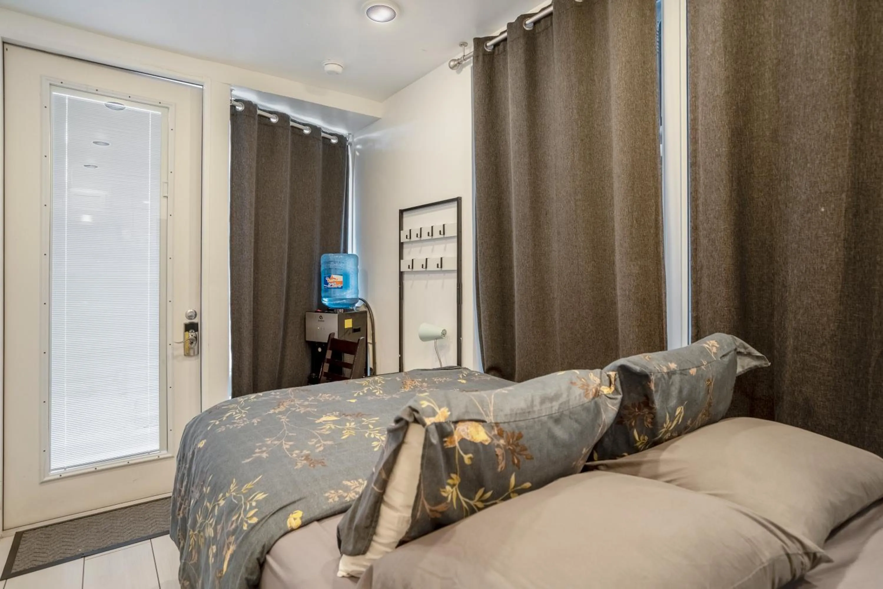 Bed in East Downtown Mico-luxe Container living pod #8