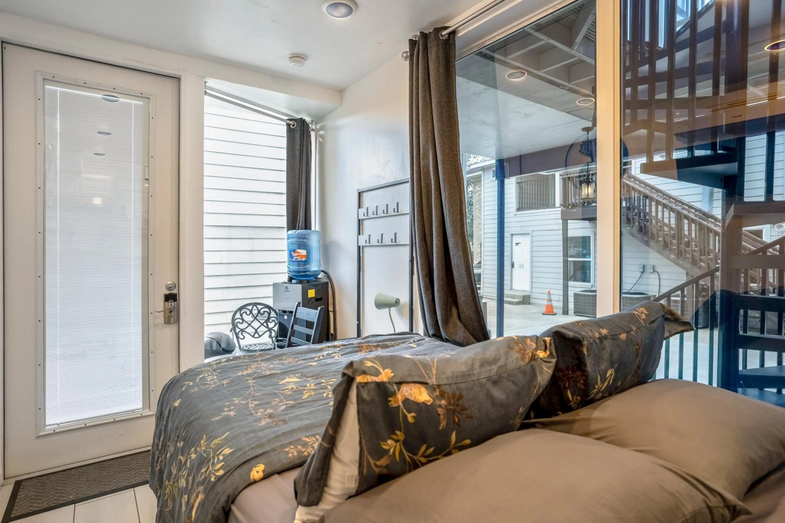 Bed in East Downtown Mico-luxe Container living pod #8
