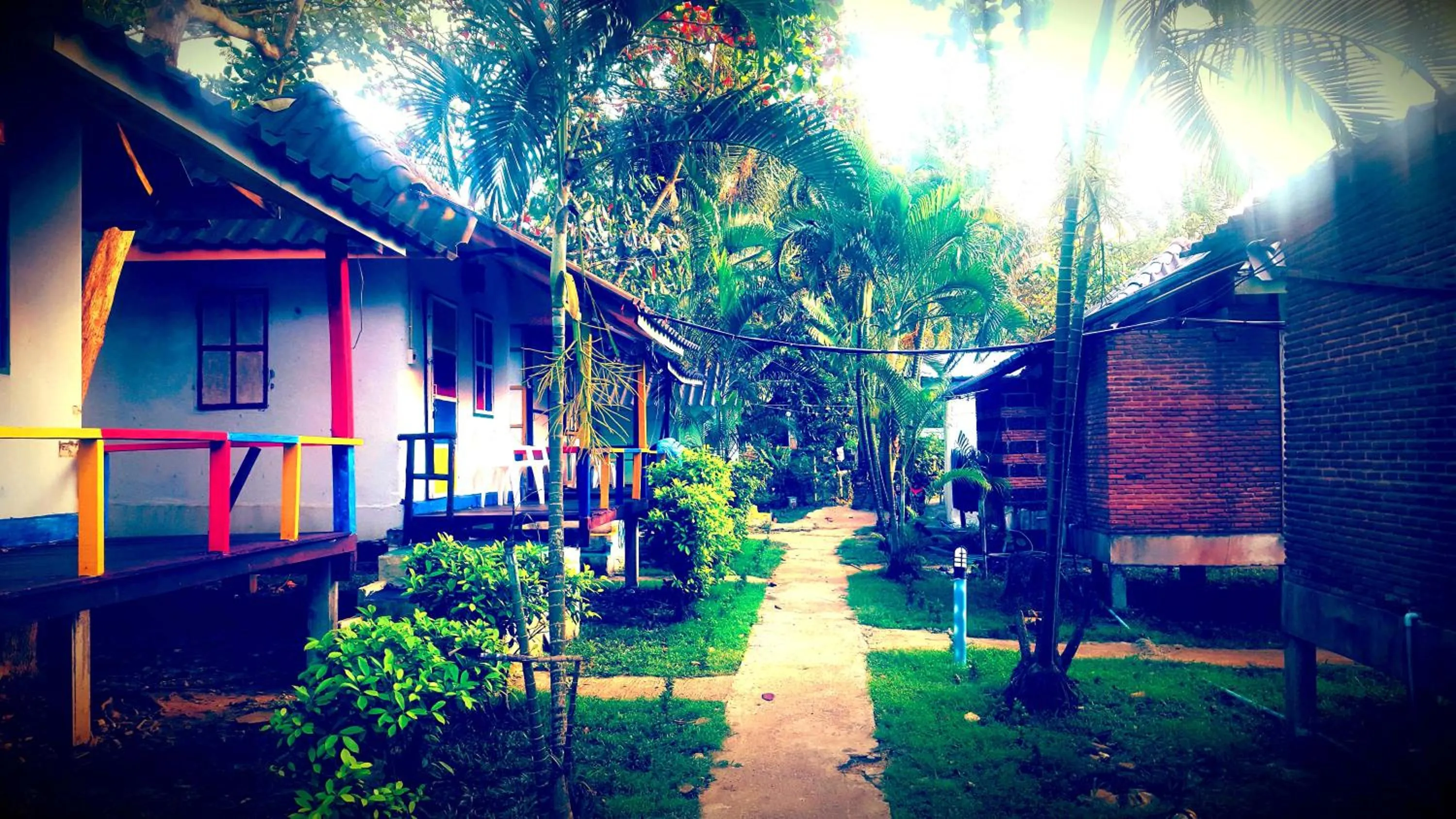 Garden in Kohchang 7 seaview bungalow