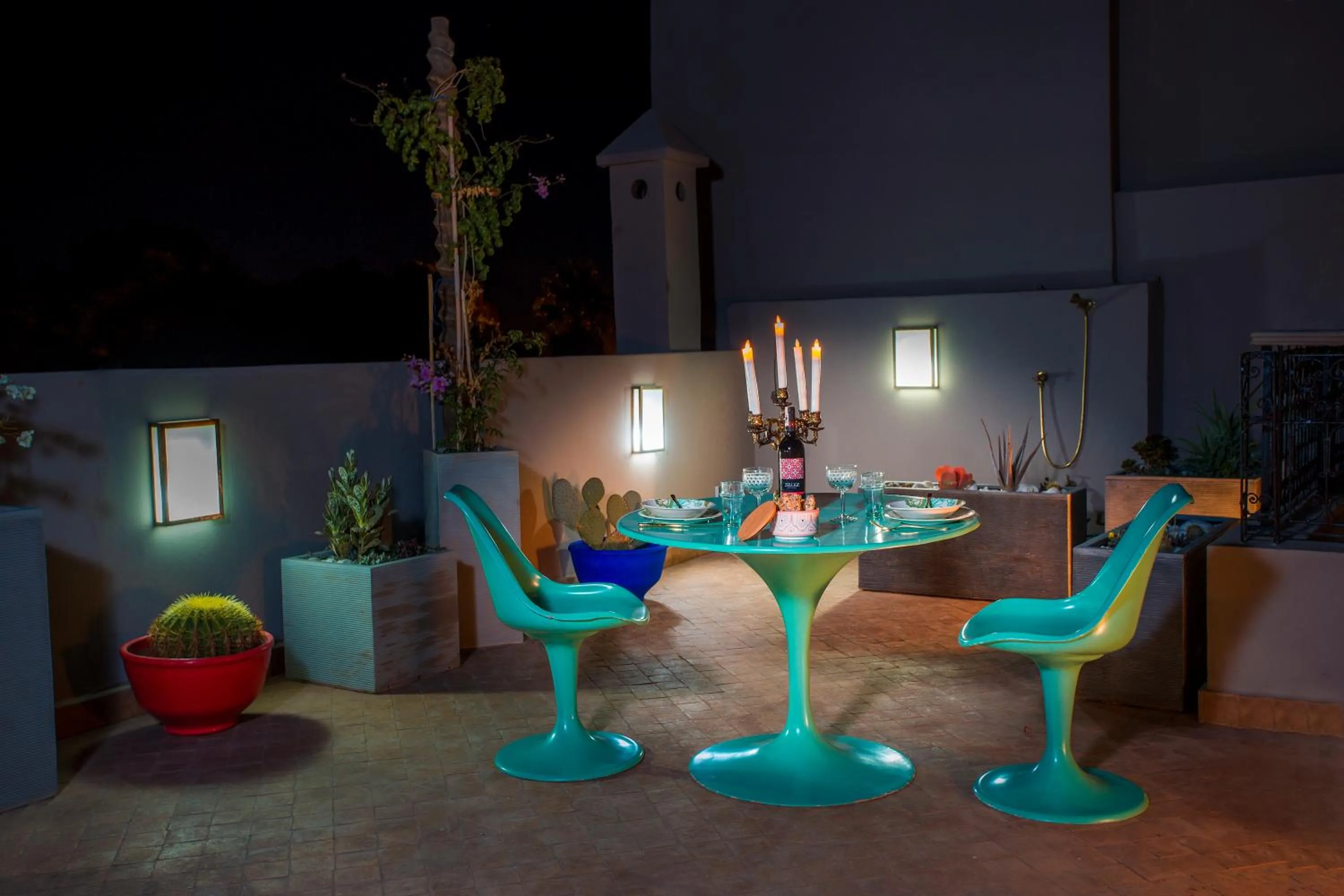 Patio in Riad Lumière