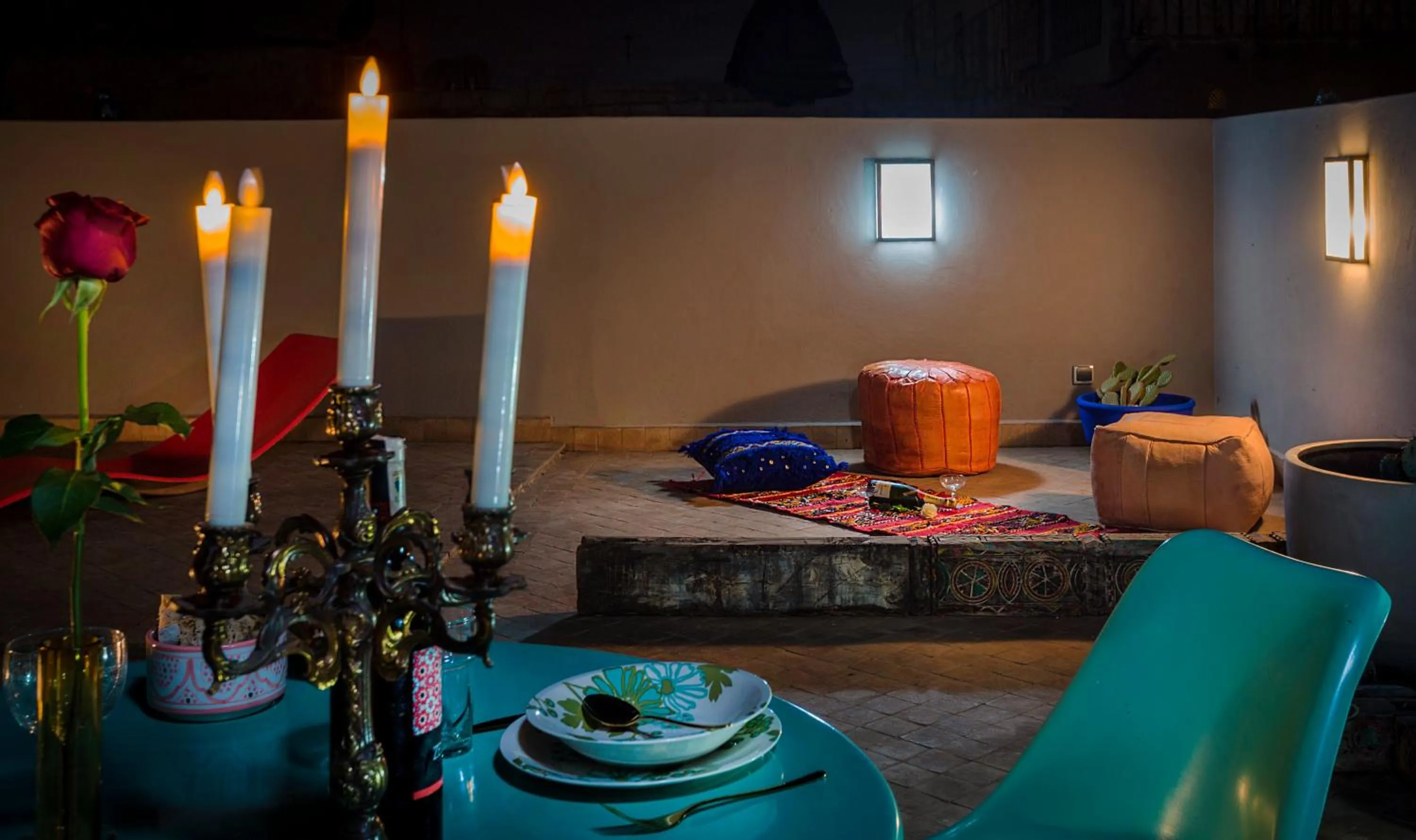 Patio in Riad Lumière