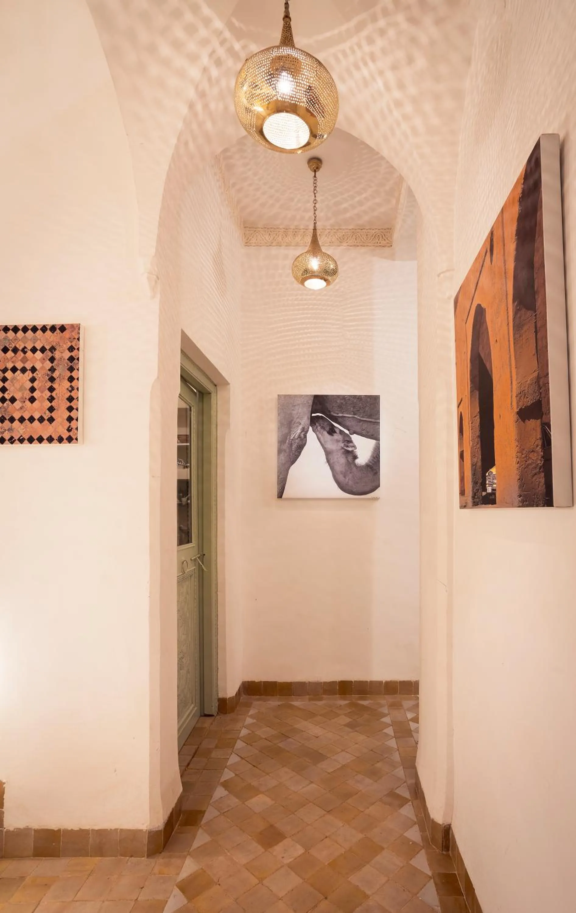 Facade/entrance in Riad Lumière