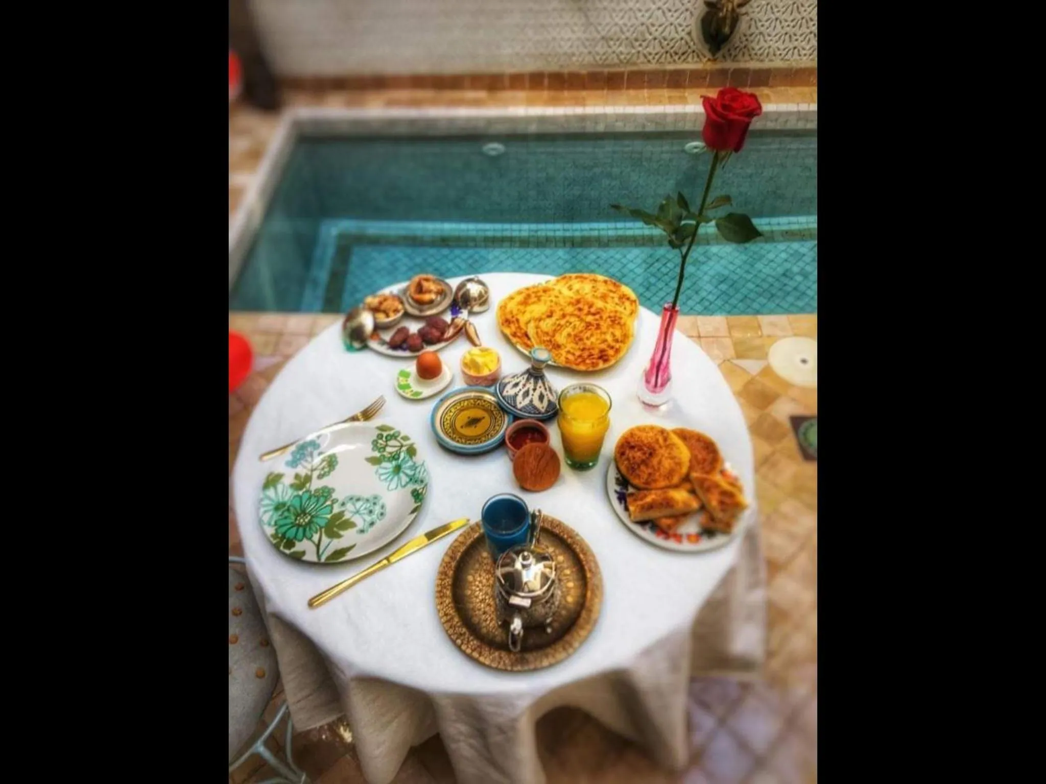 Food and drinks in Riad Lumière