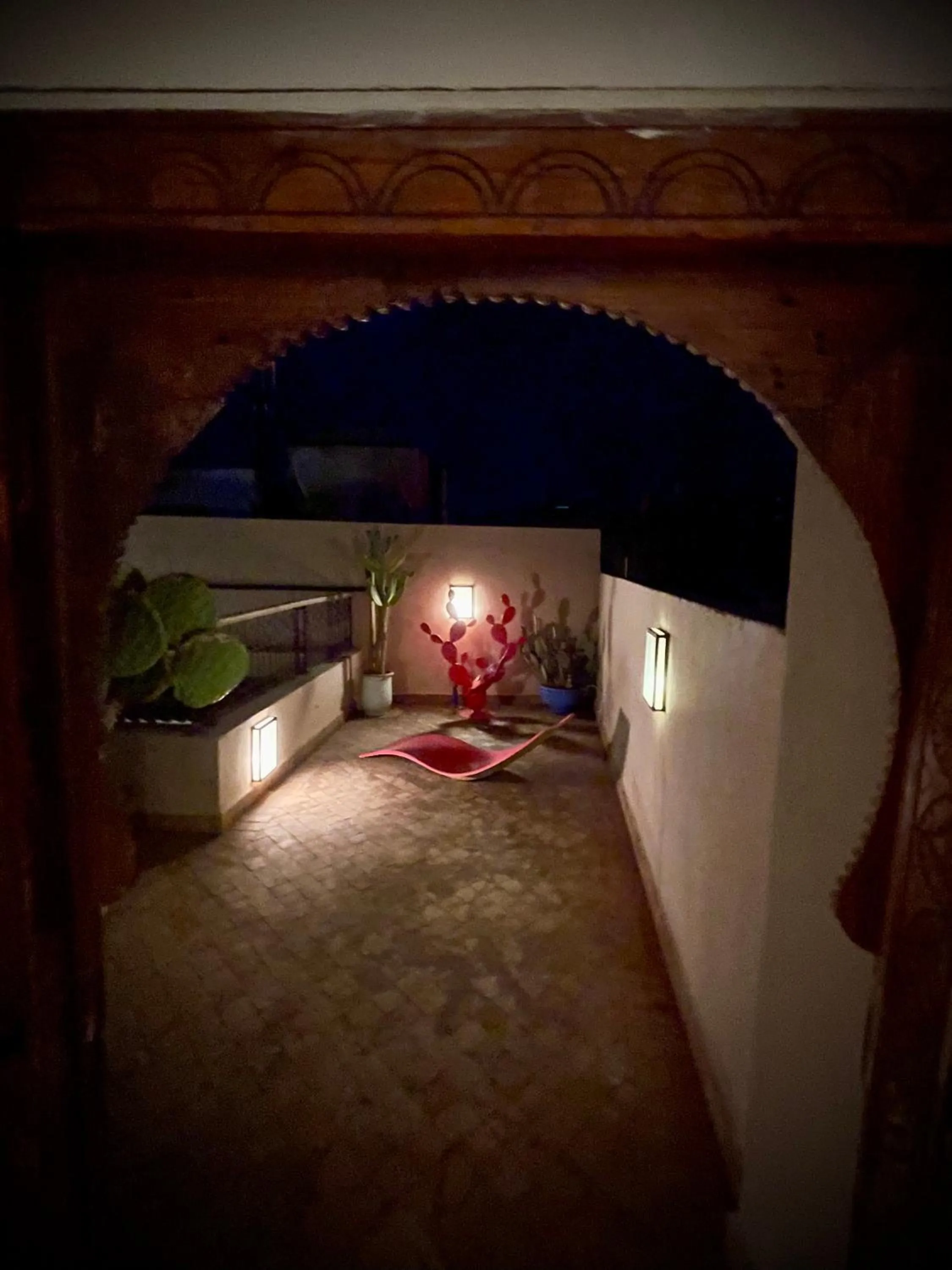 Balcony/Terrace in Riad Lumière