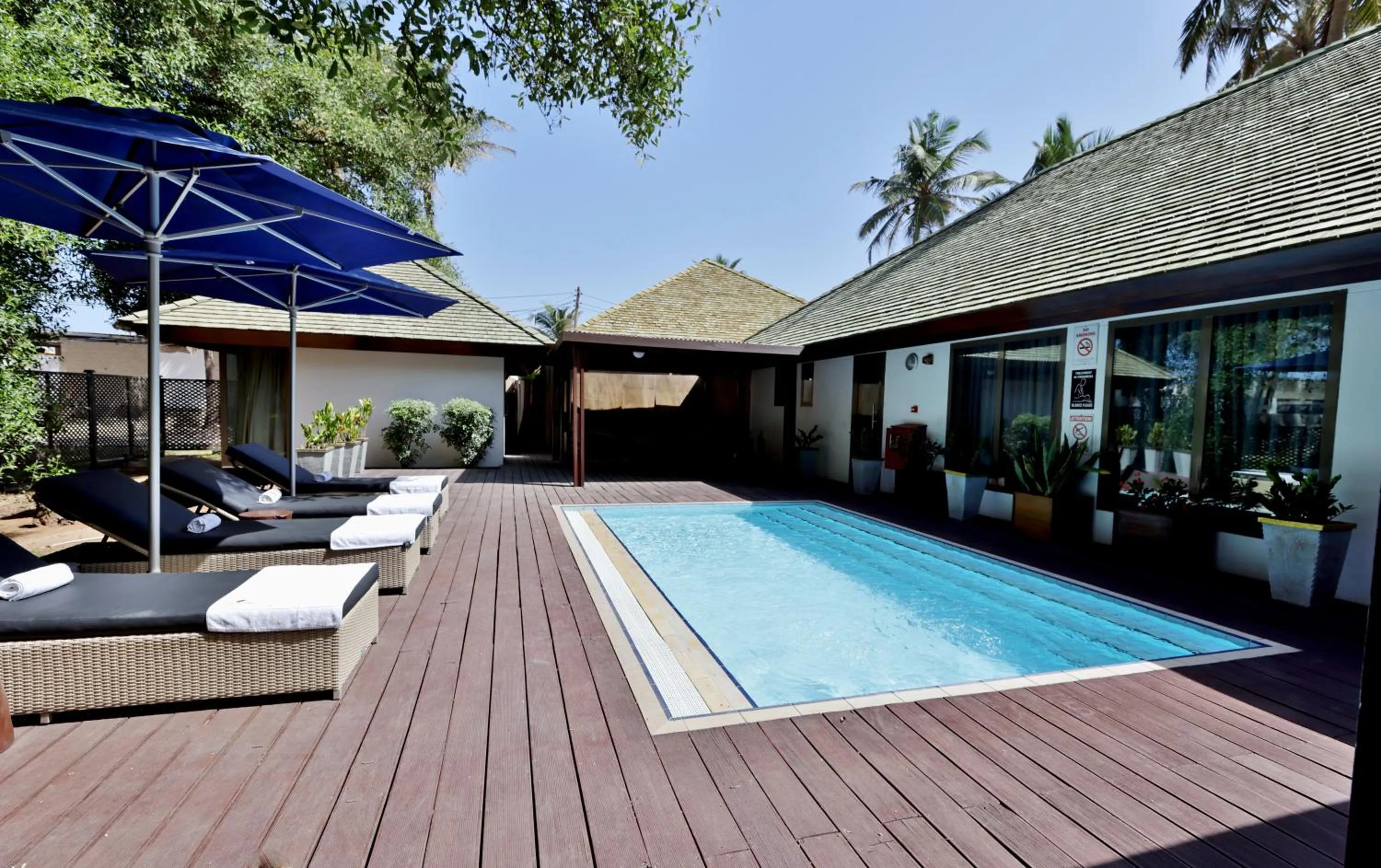 Pool view in Labadi Beach Hotel