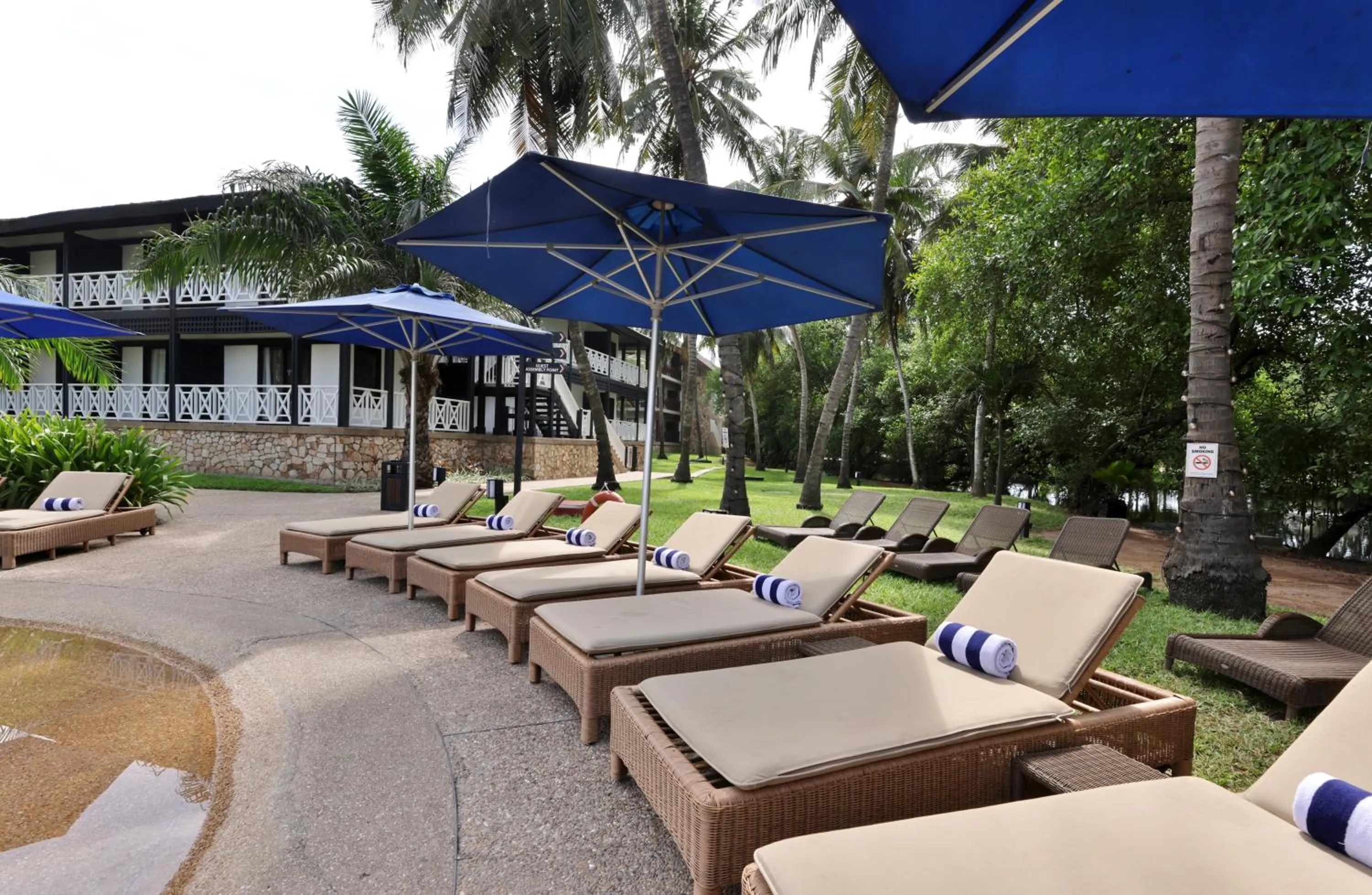 Garden view in Labadi Beach Hotel