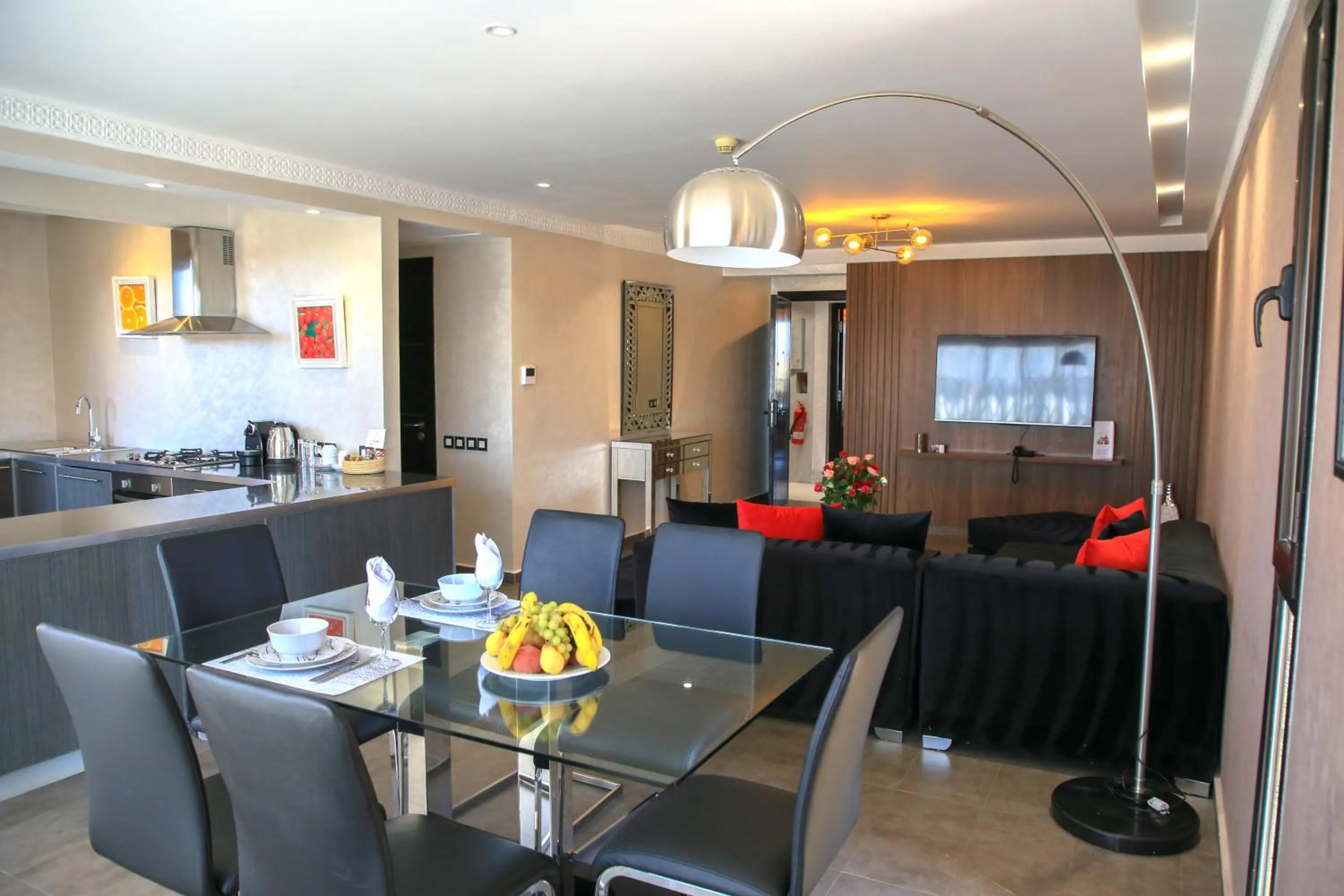 Kitchen or kitchenette in Medina Loft & Spa