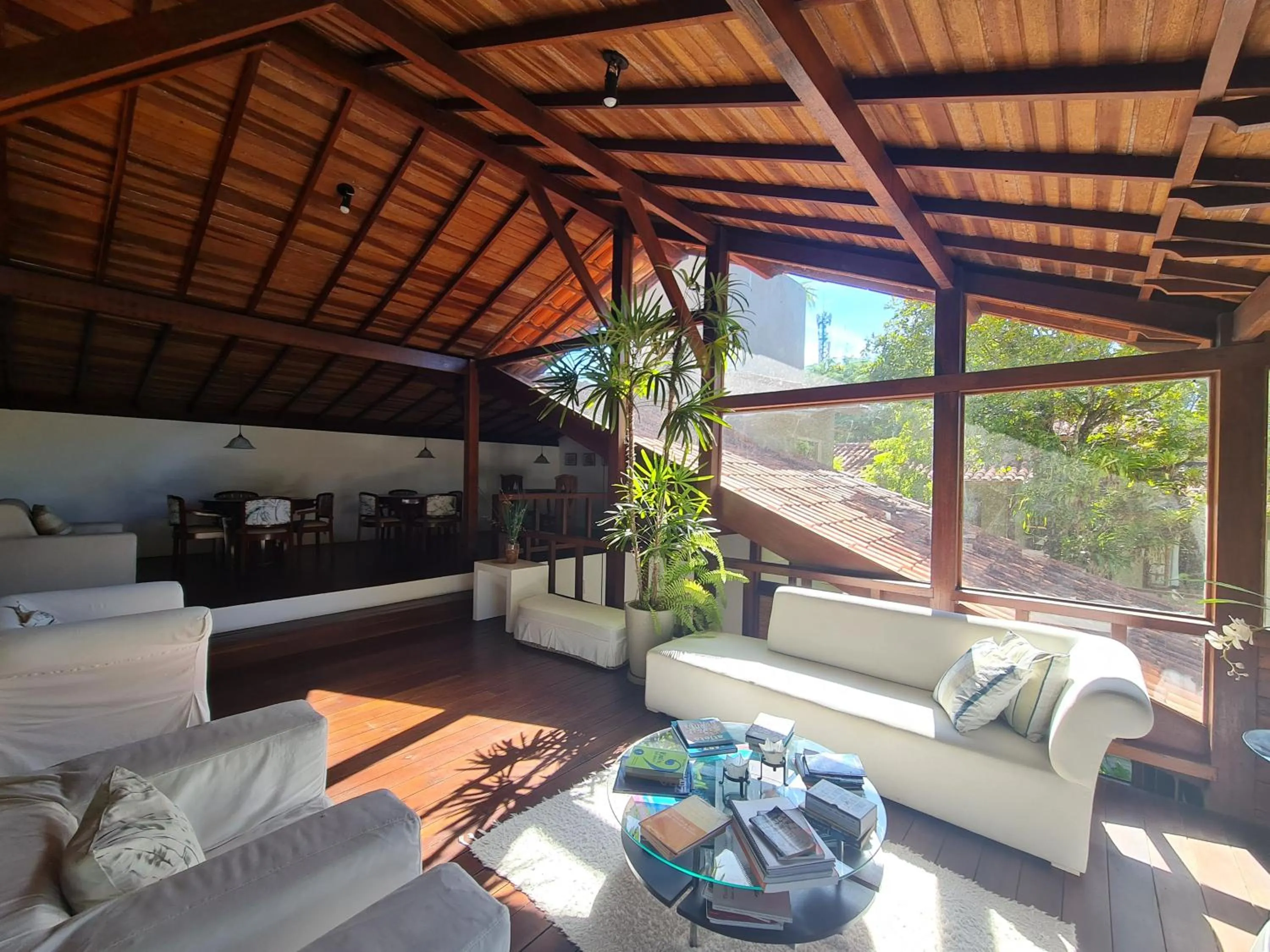 Living room in Pousada Coisa e Tao