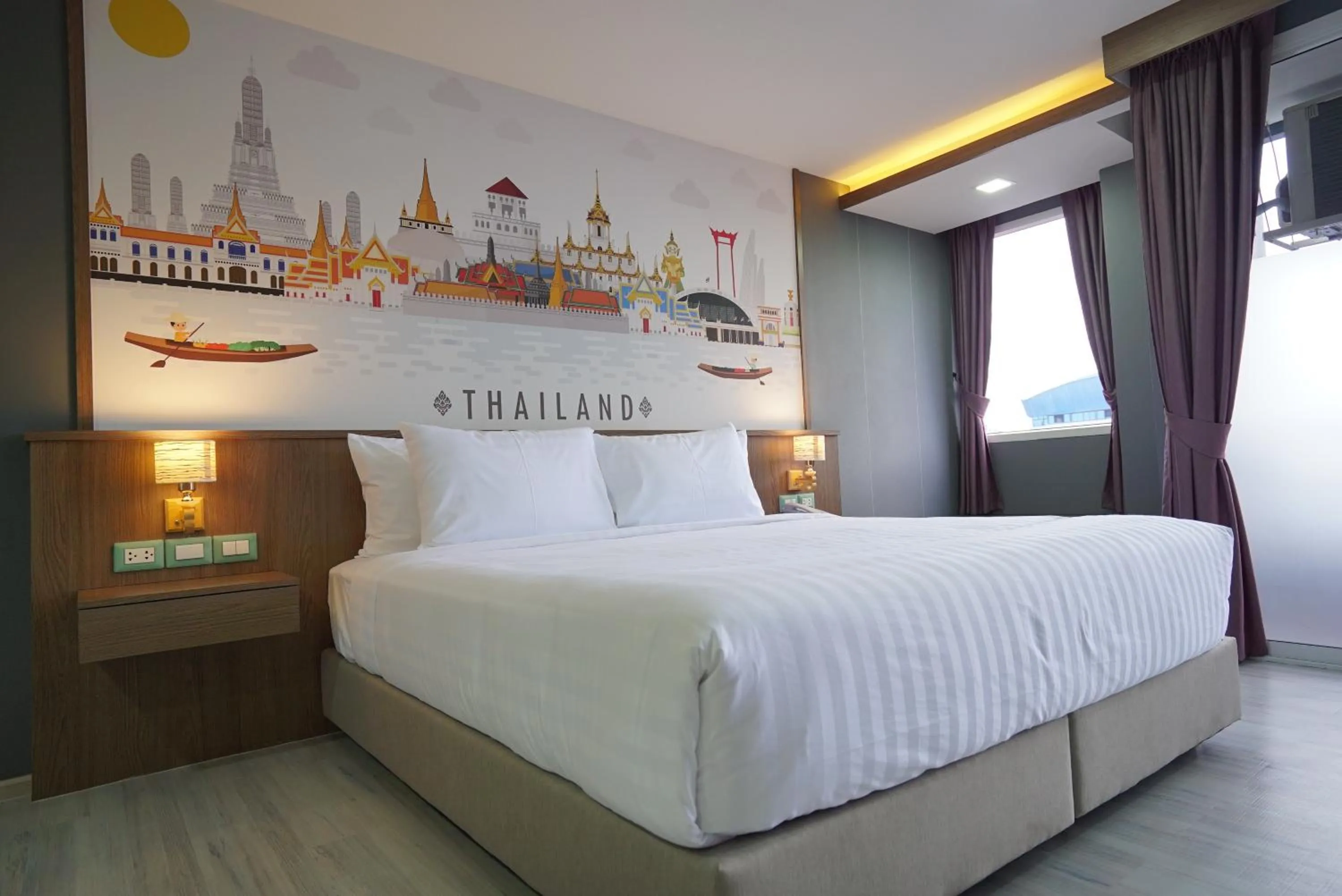 Bedroom, Bed in The Qube fifty Hotel