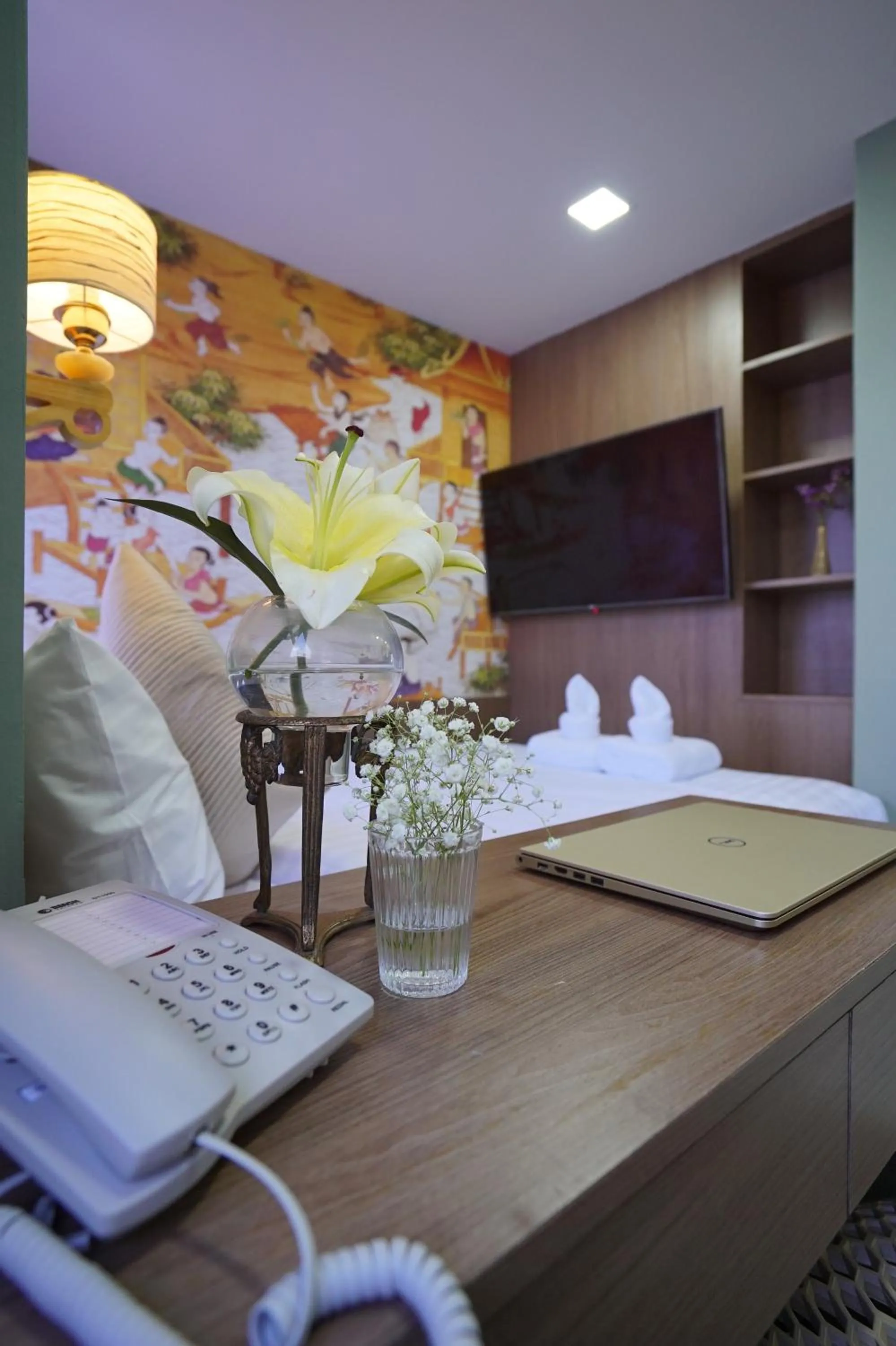 Photo of the whole room, Bed in The Qube fifty Hotel