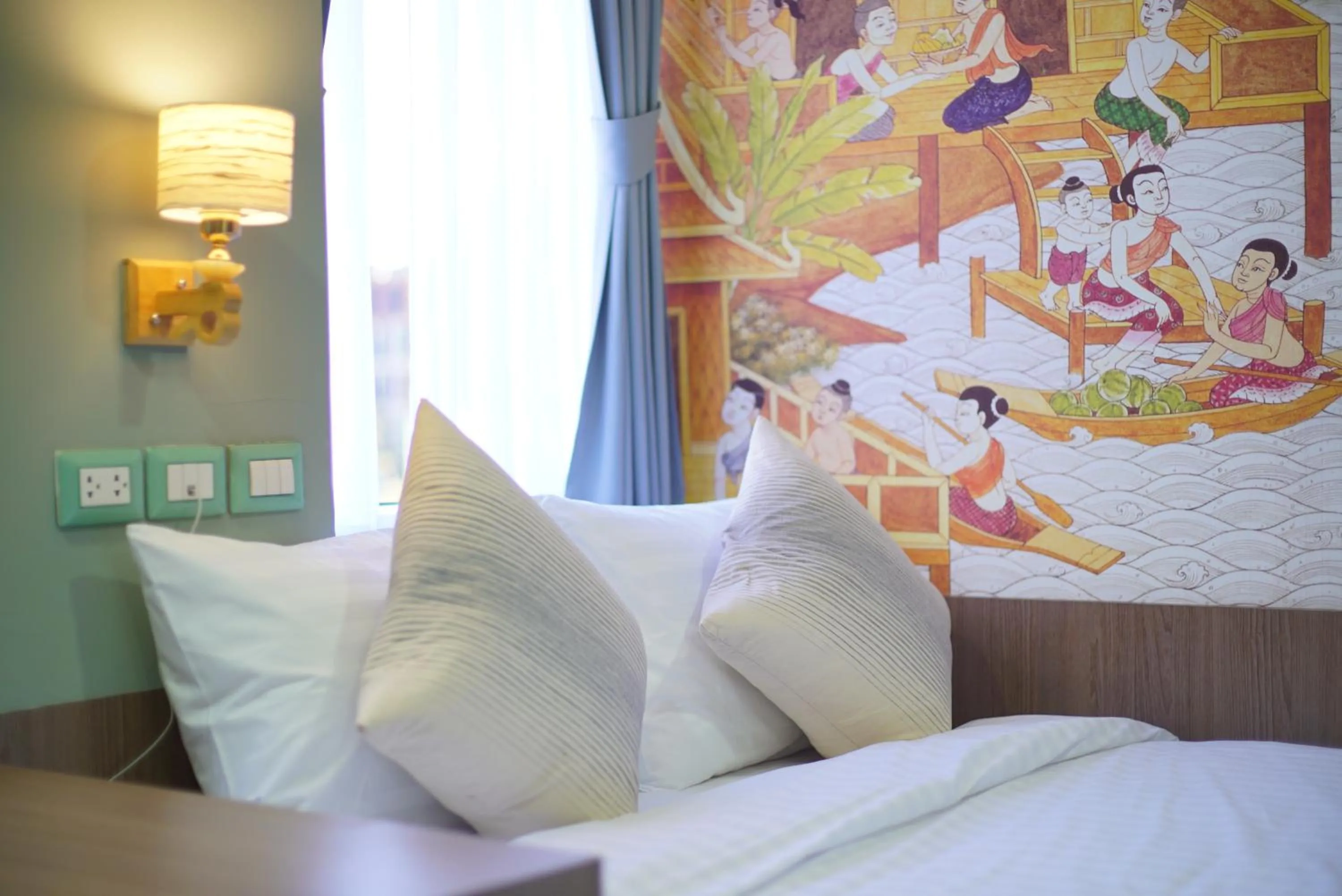 Bed in The Qube fifty Hotel