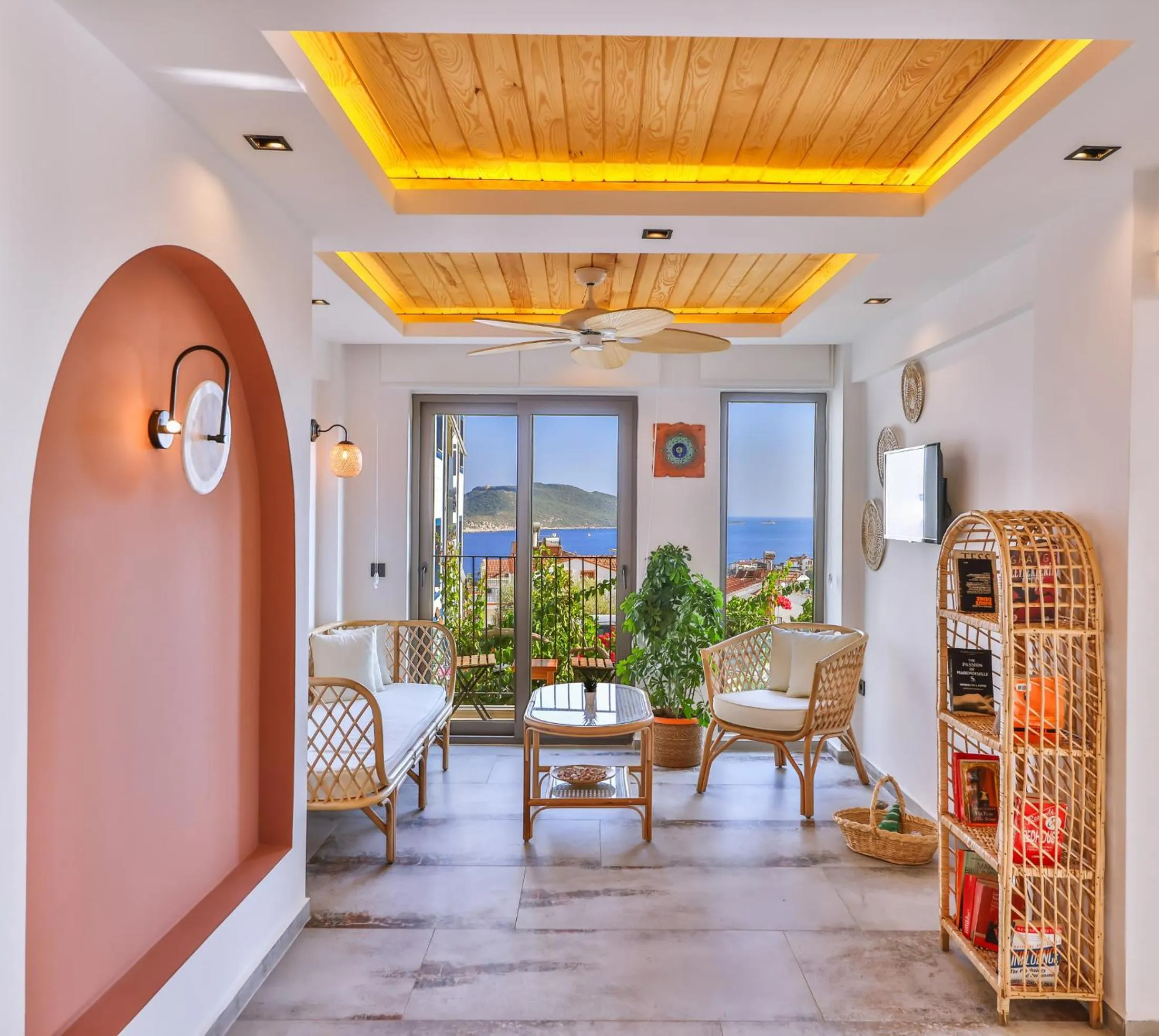 Lobby or reception in Aphrodite Hotel Kaş