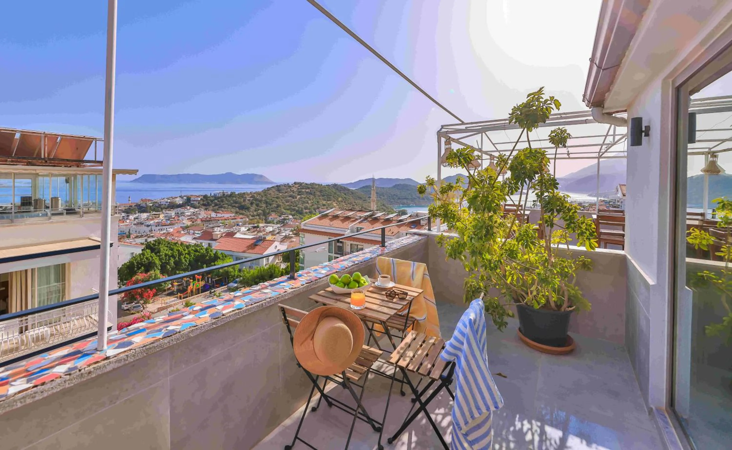 Balcony/Terrace in Aphrodite Hotel Kaş