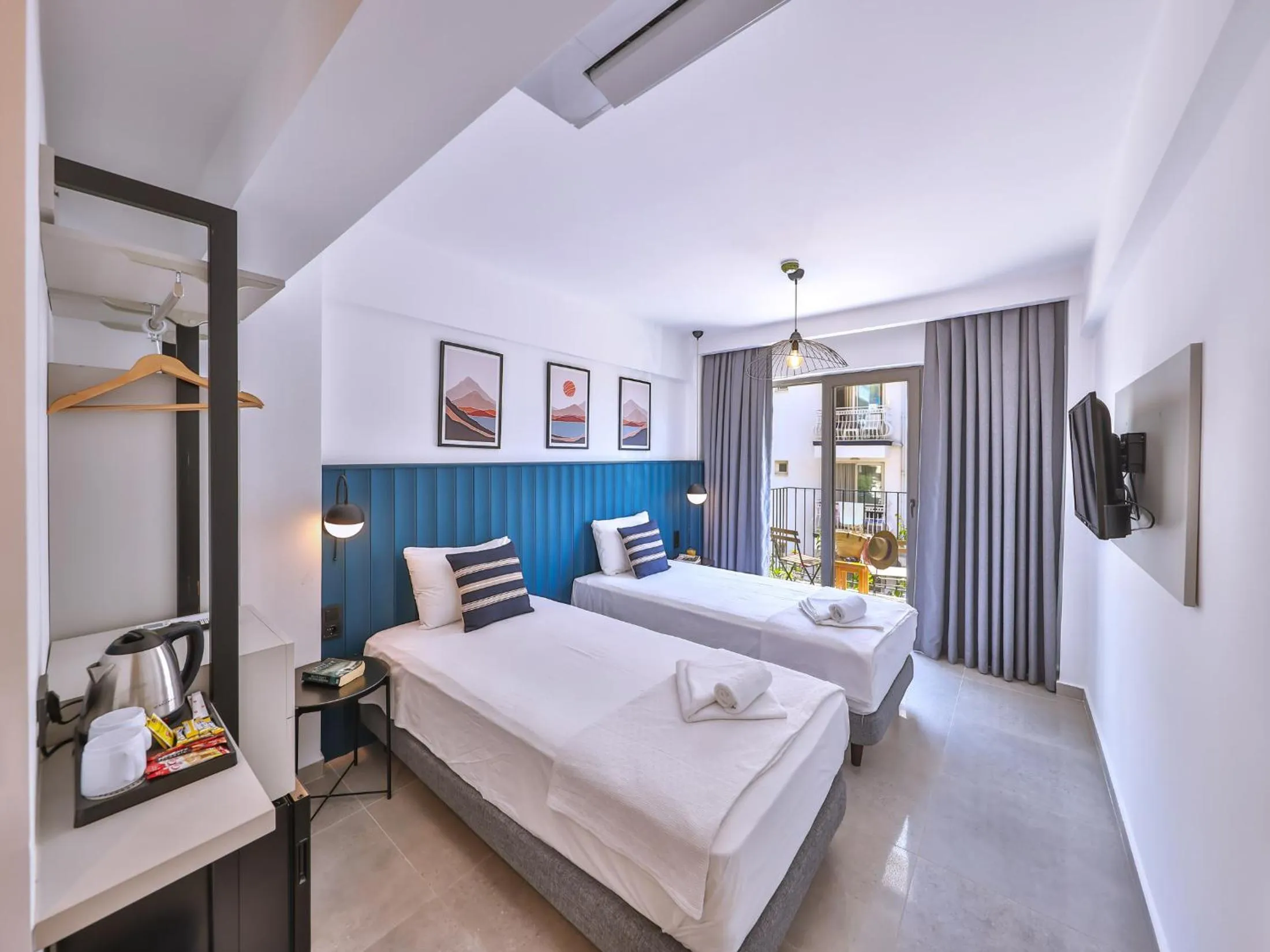 Bed in Aphrodite Hotel Kaş