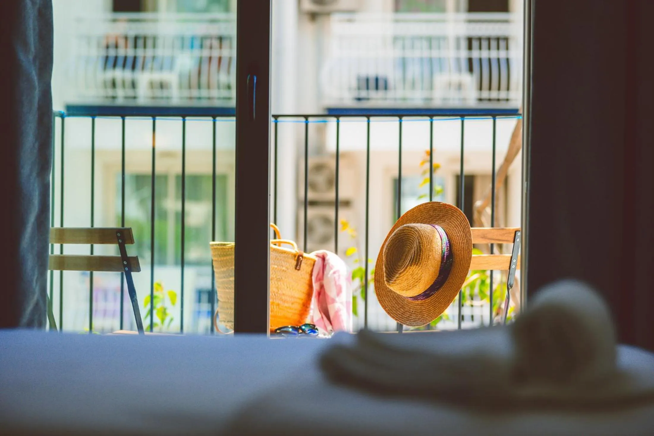 Balcony/Terrace, Bed in Aphrodite Hotel Kaş