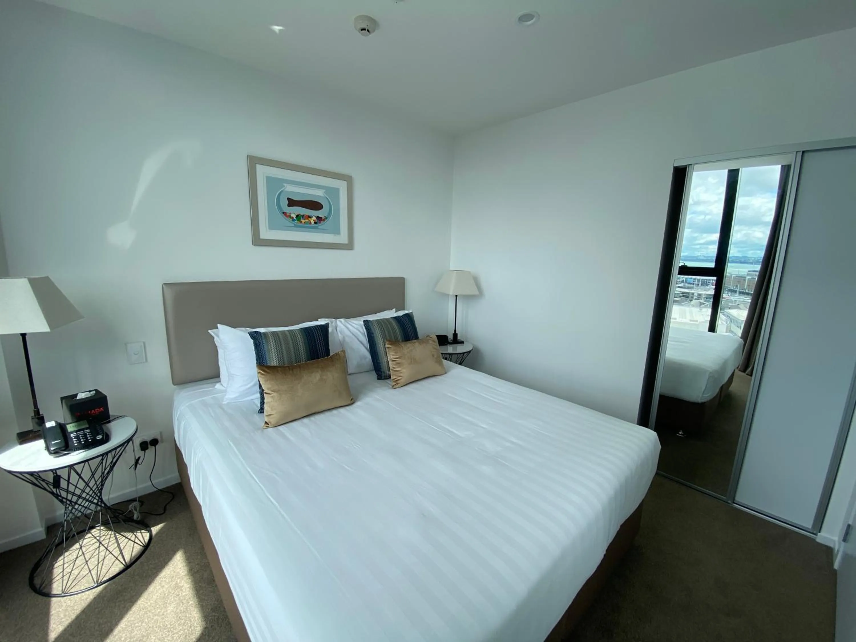 Bed in Ramada Suites By Wyndham Victoria Street West