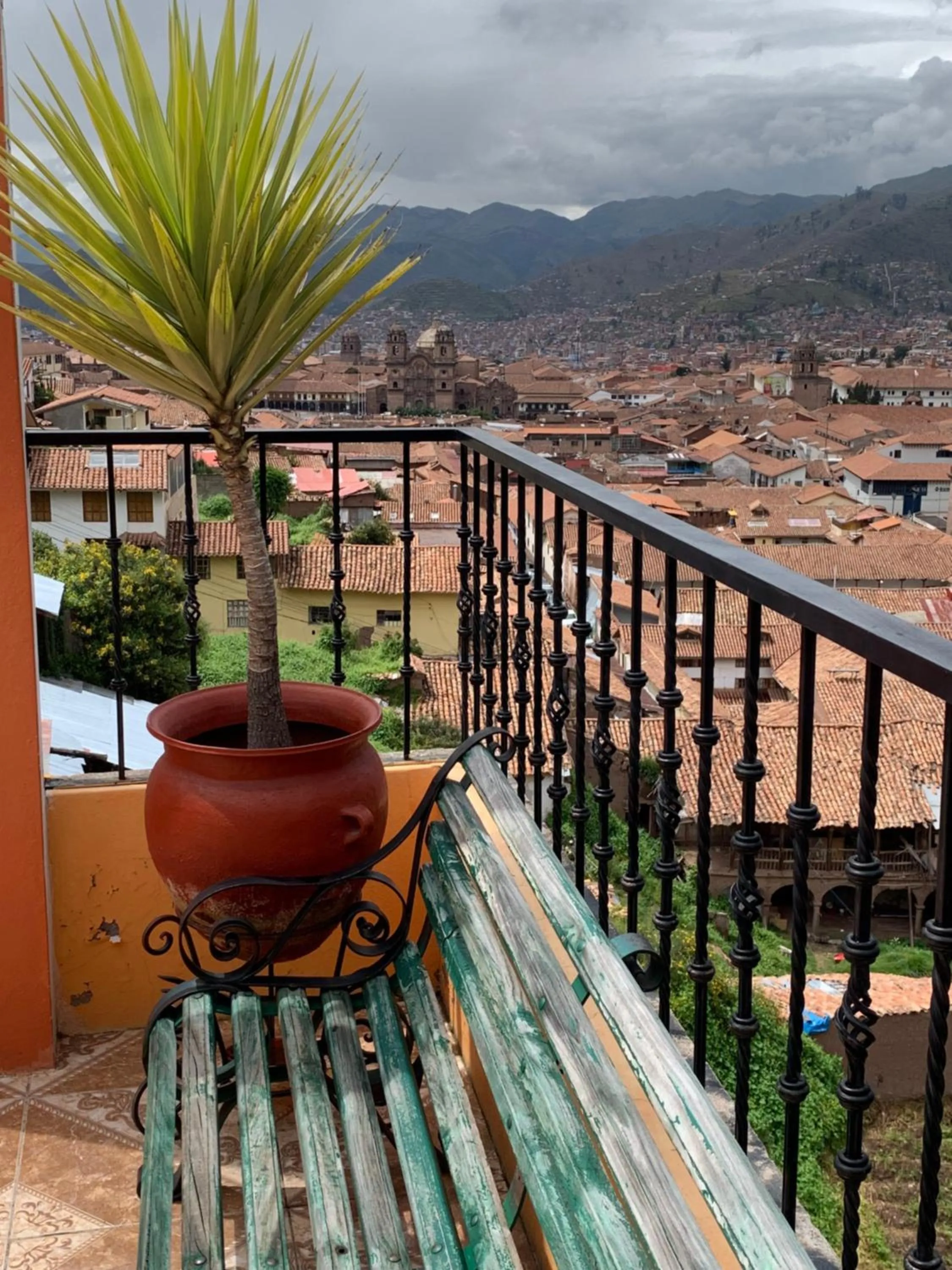 Balcony/Terrace in Hostal Qolqampata