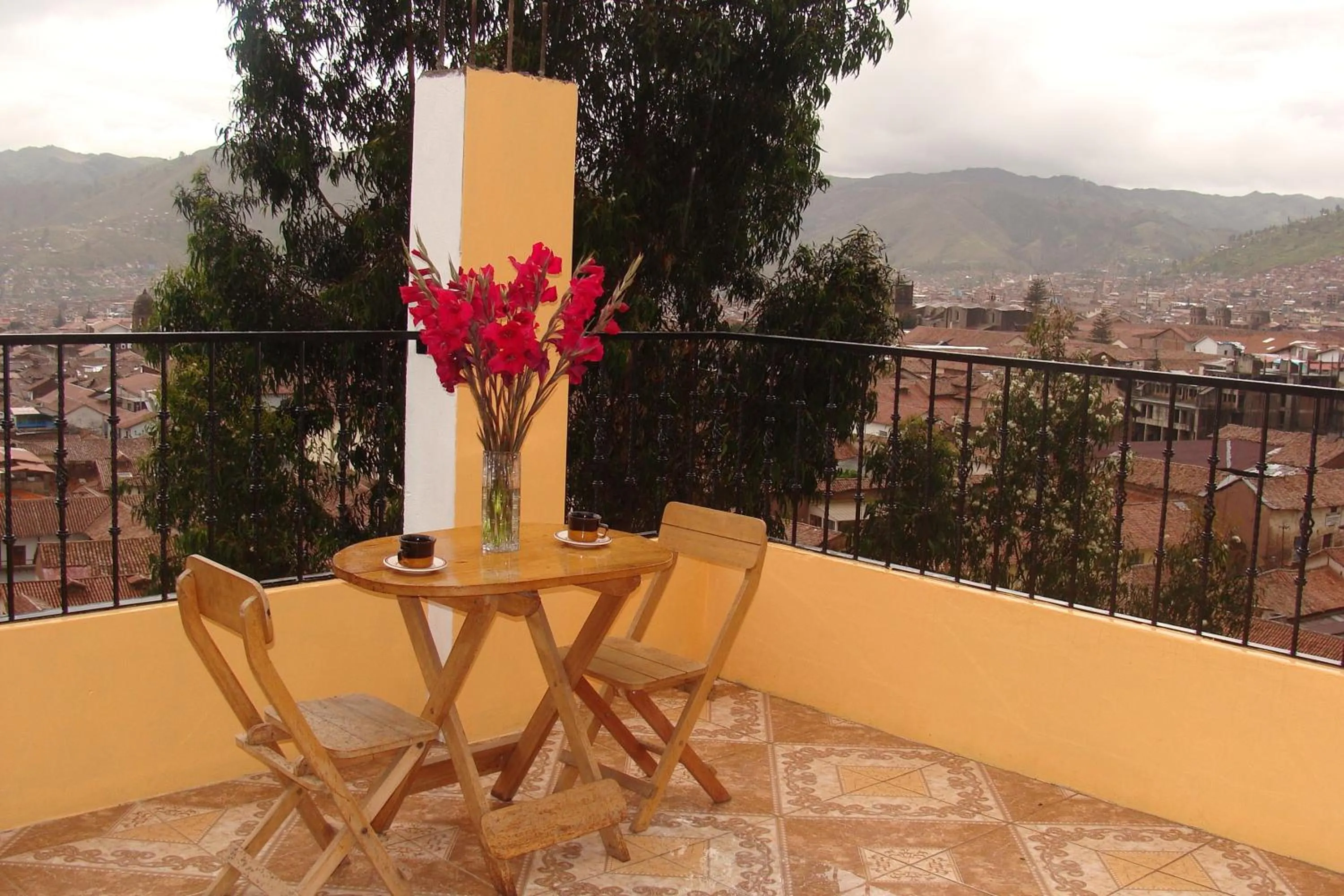 Balcony/Terrace in Hostal Qolqampata