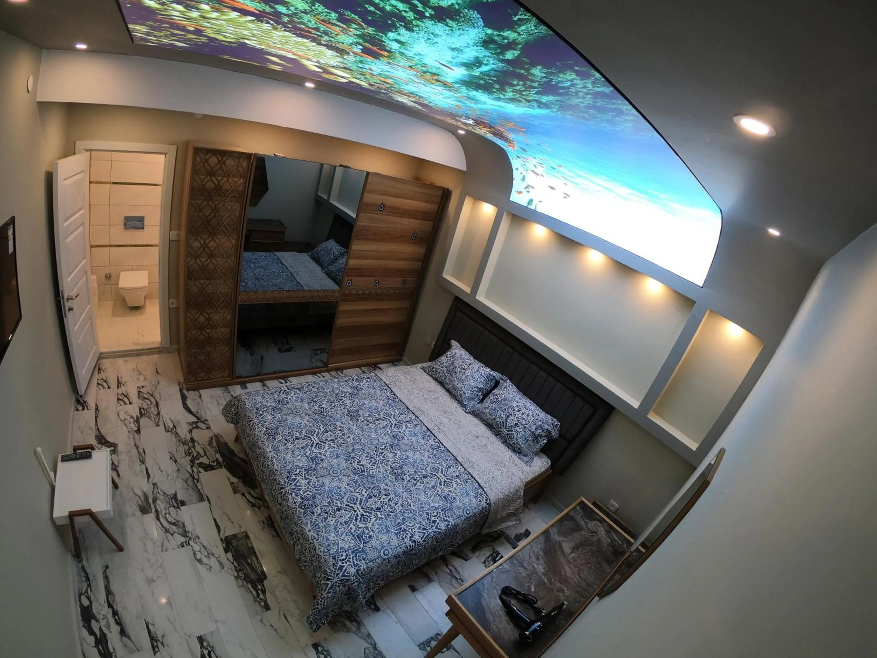 Bed in PASHA APART~BOUTİQUE HOTEL/YALOVA