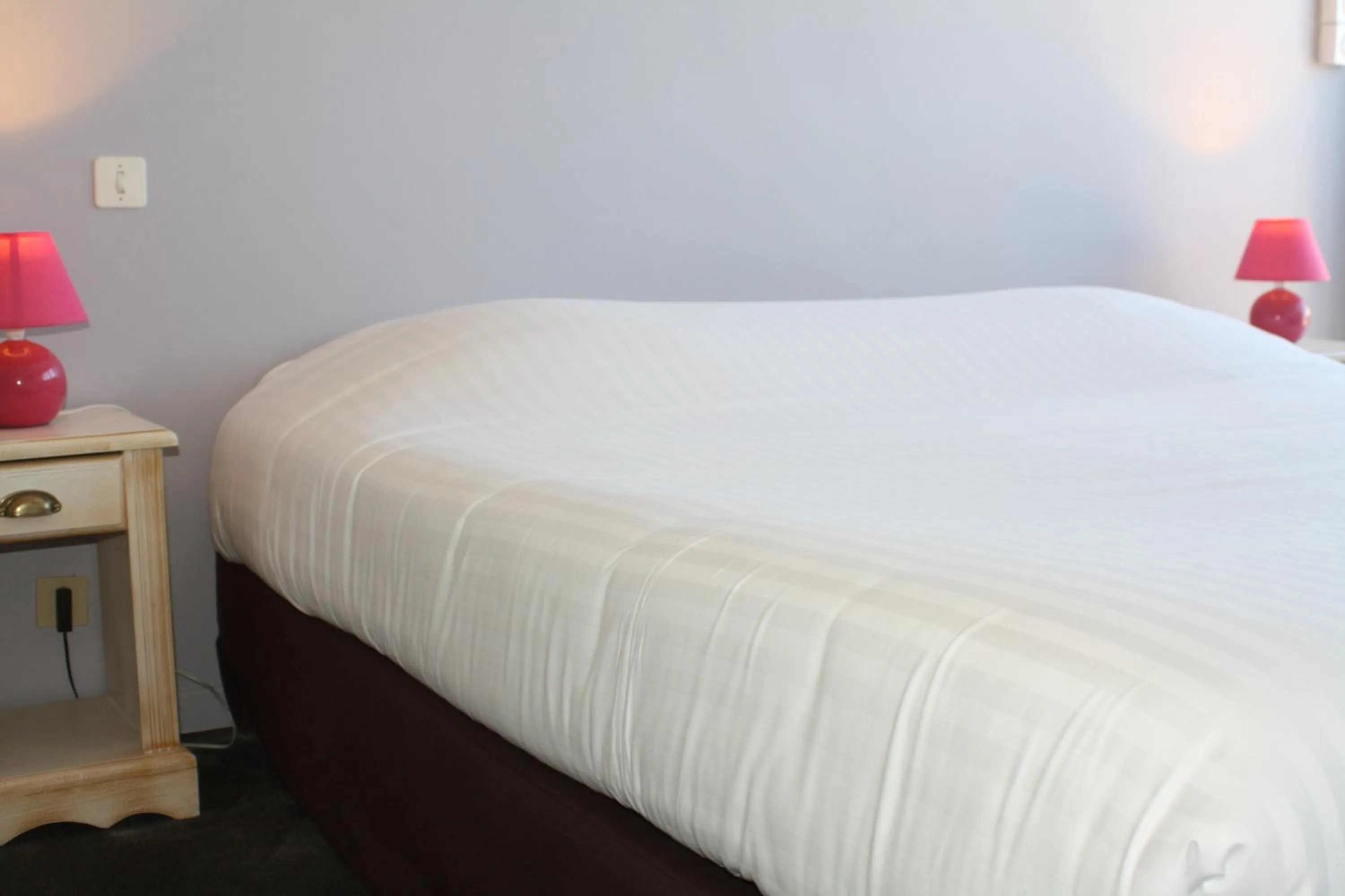 Bed in Logis Hotel du Midi