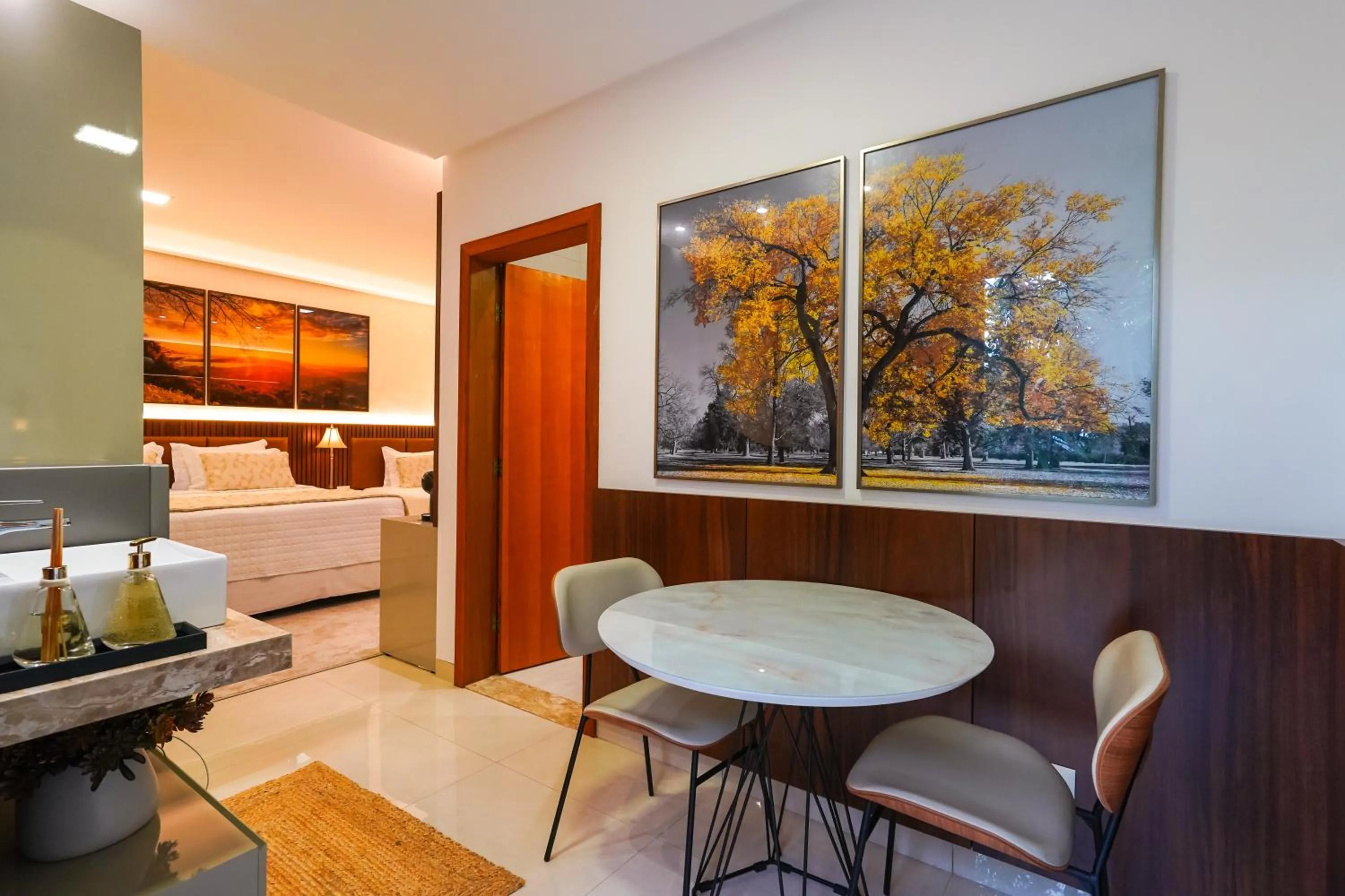 Bed in Ananda Pousada