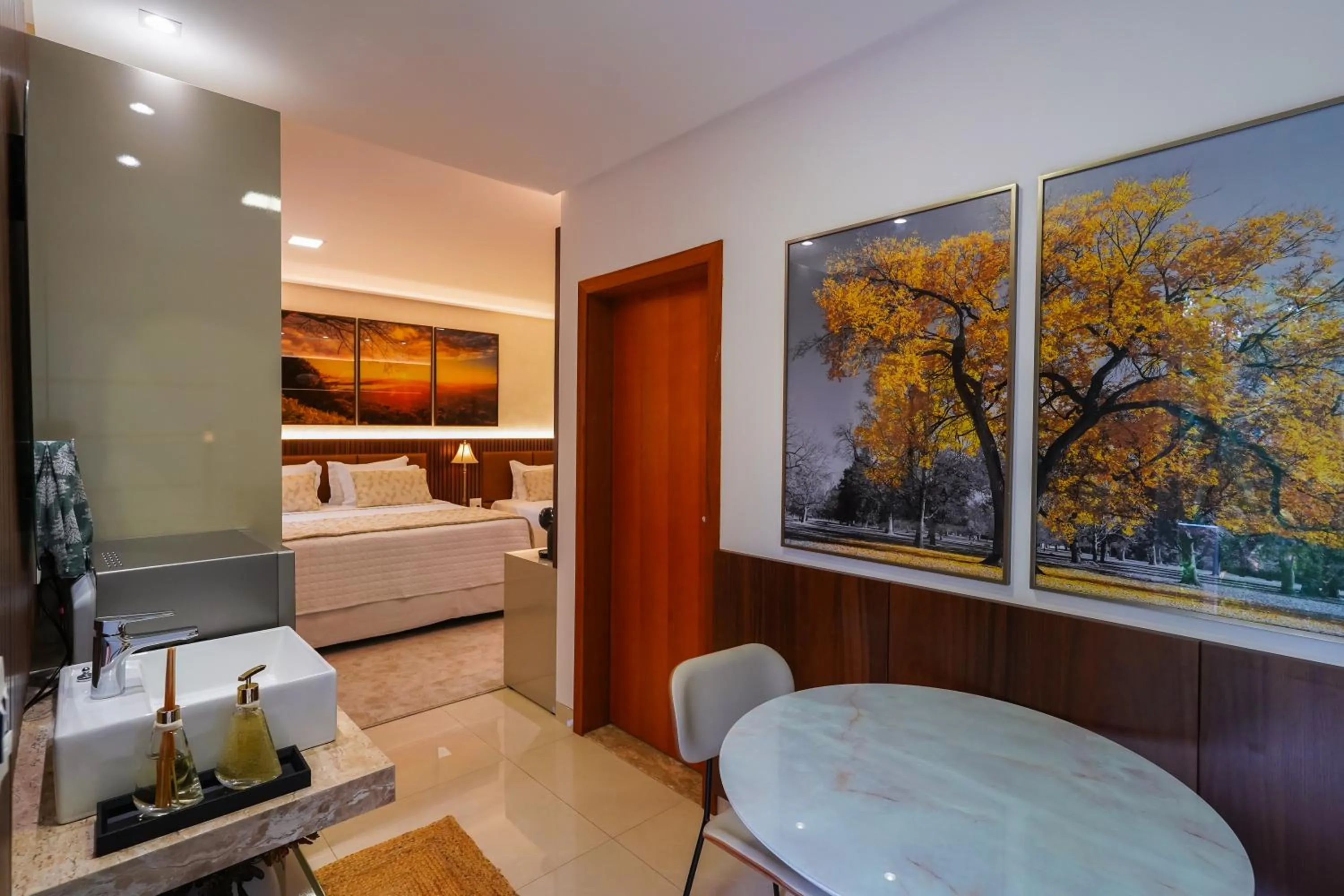 Bed in Ananda Pousada