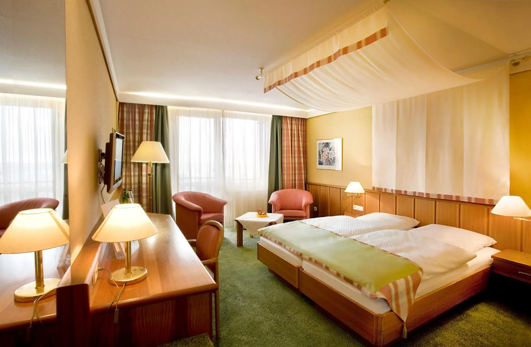 Photo of the whole room, Bed in Wellness-& Nationalpark Hotel Schliffkopf, BWSC