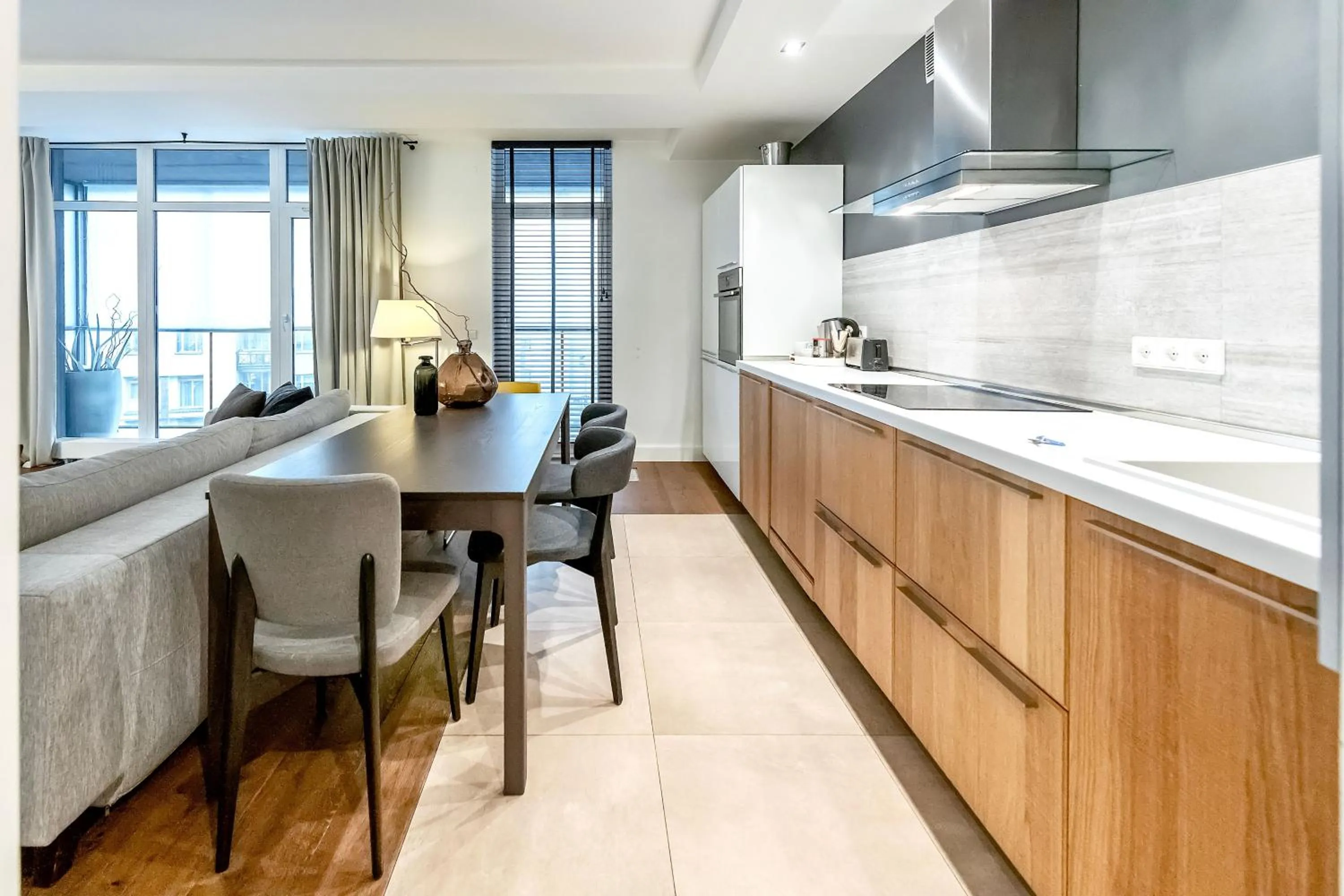 Kitchen or kitchenette in Vilnius Apartments & Suites