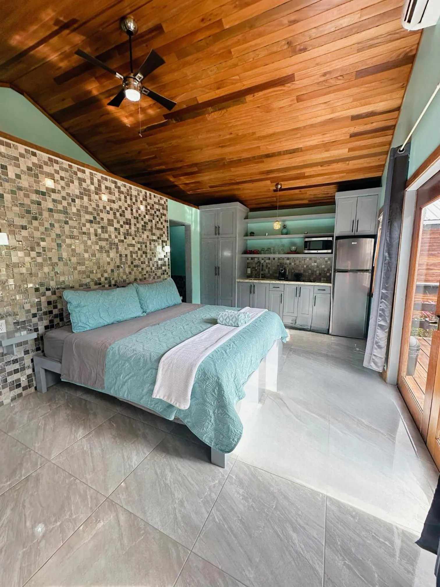 Bed in Mangata Villas Adults Only