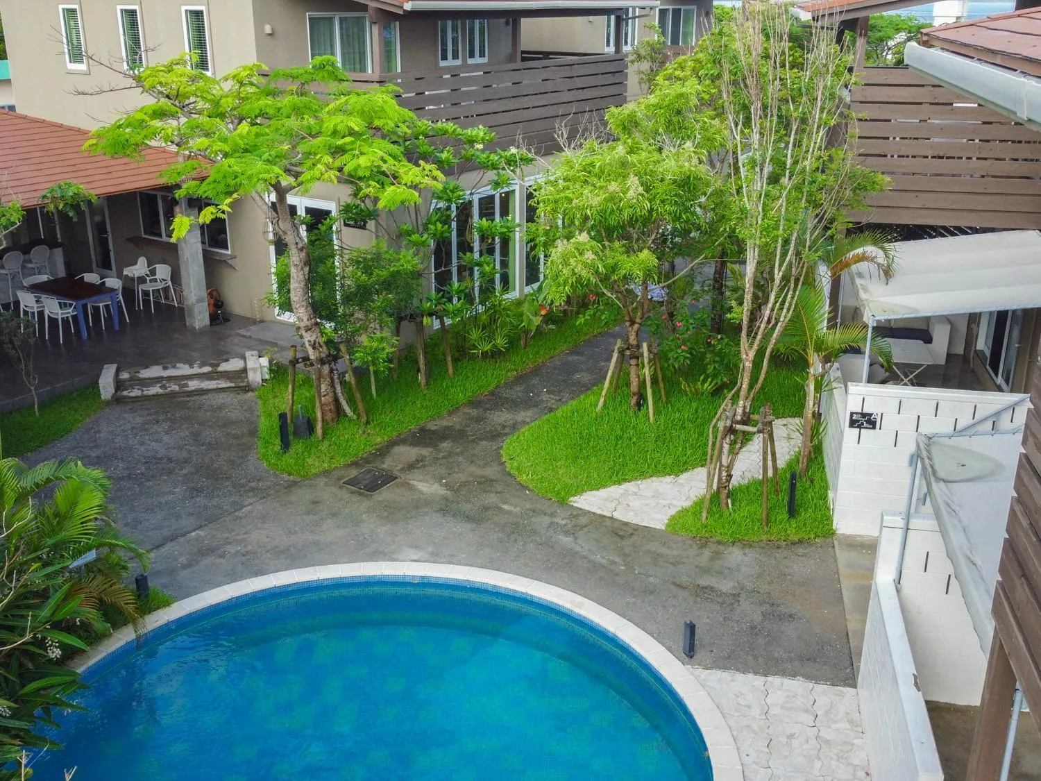 Garden view in Mihana Onnason