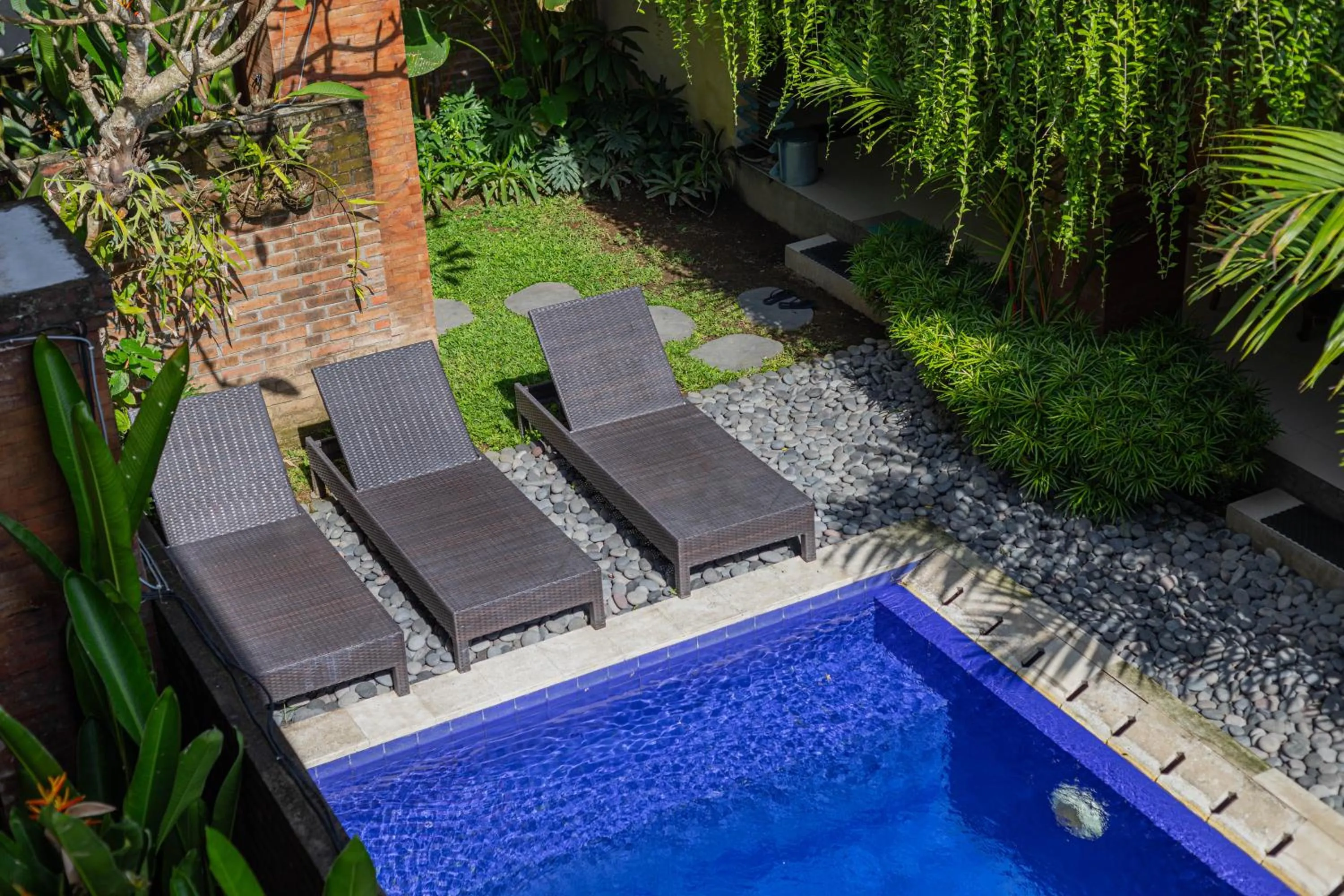 Swimming pool in Komala Homestay