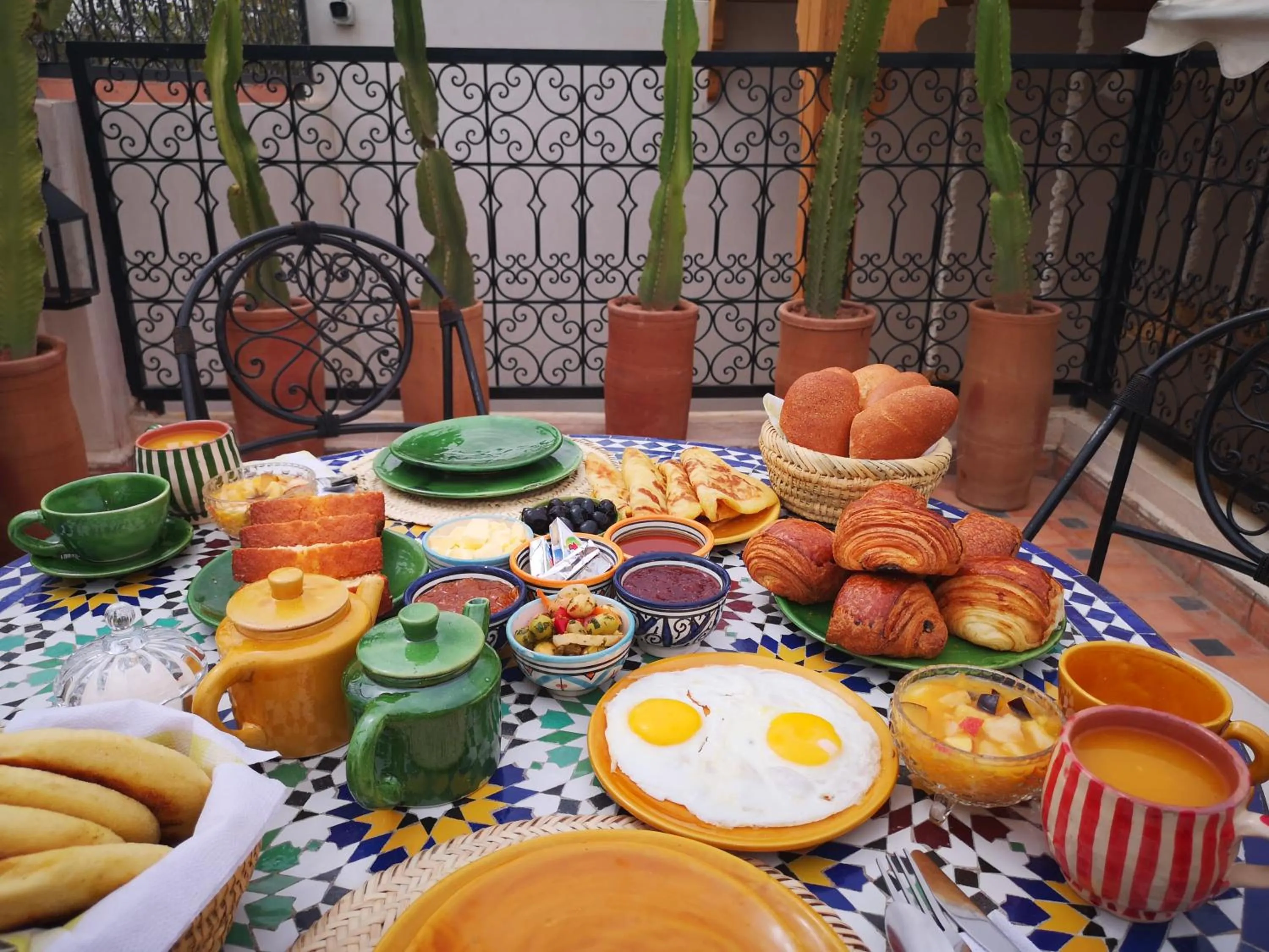 Breakfast in Riad azra Marrakech