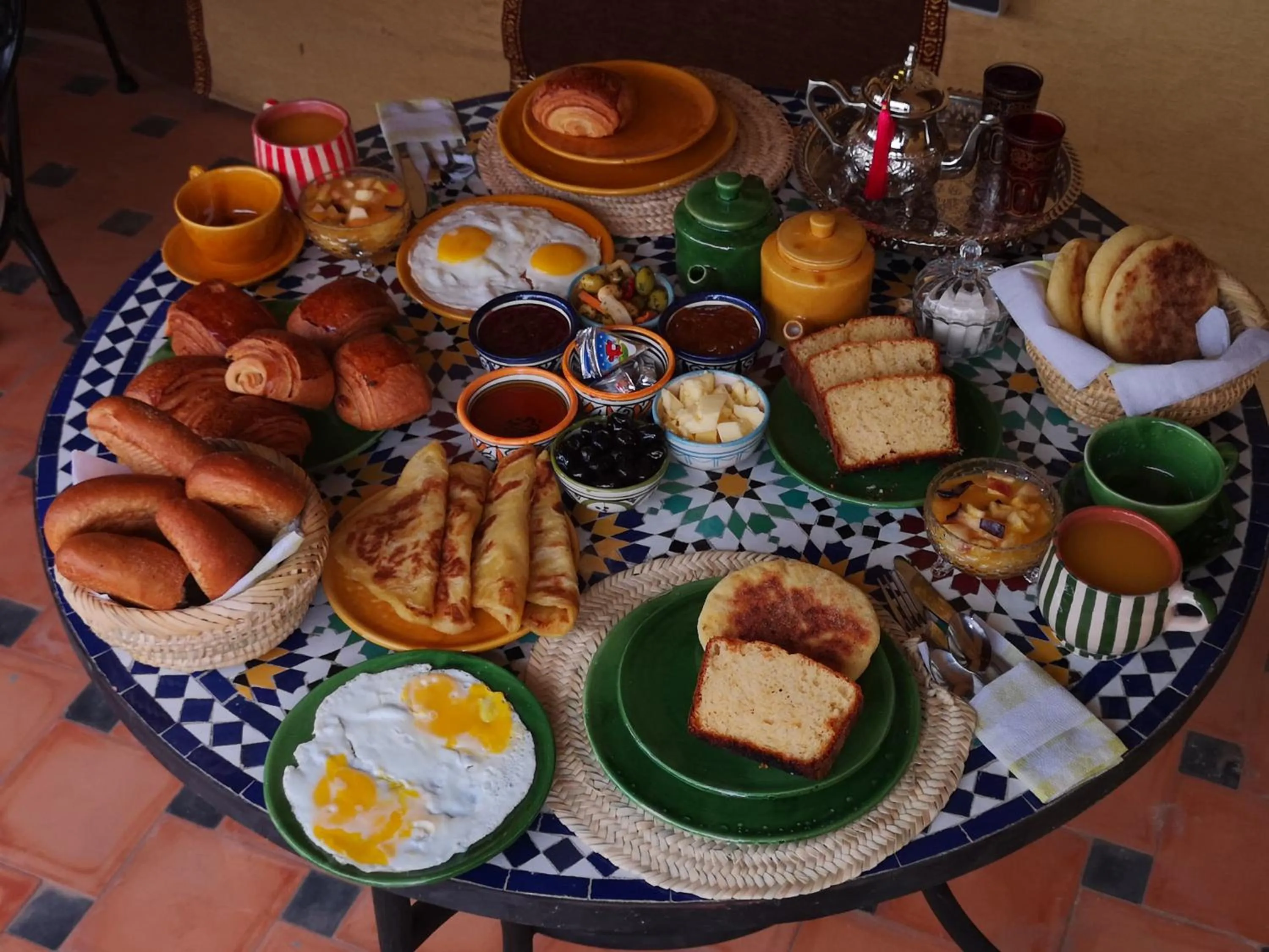 Breakfast in Riad azra Marrakech