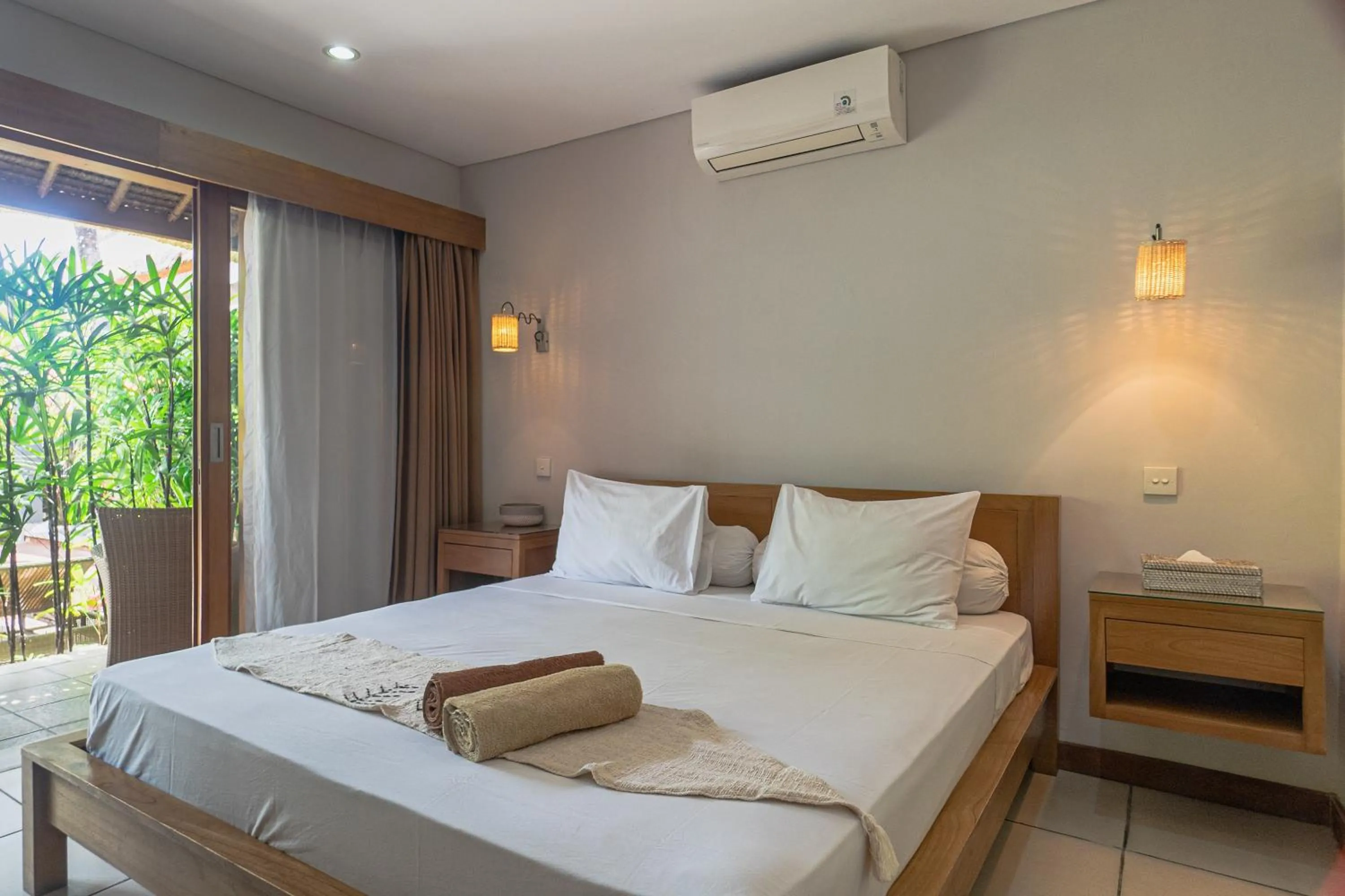 Bed in Balinea Holiday Home