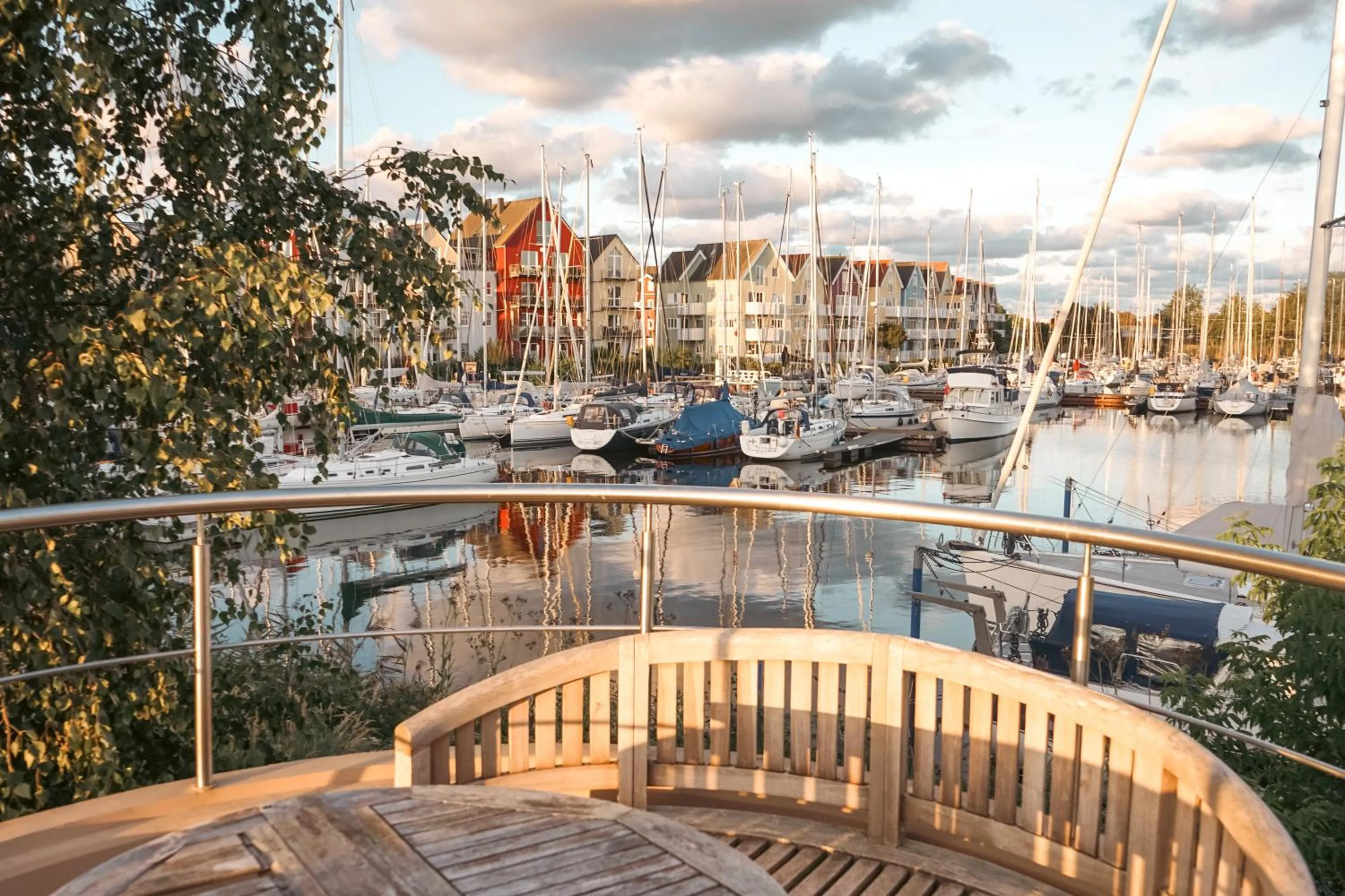 Balcony/Terrace in slube am Yachthafen Greifswald