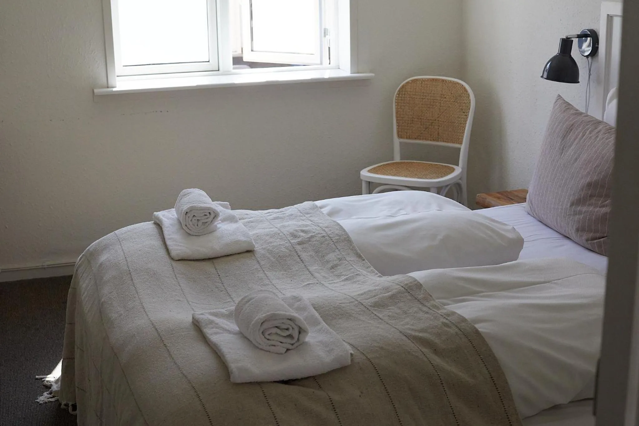 Bed in Hotel Saxkjøbing