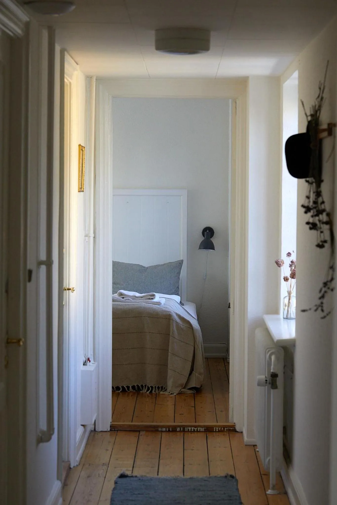 Bed in Hotel Saxkjøbing