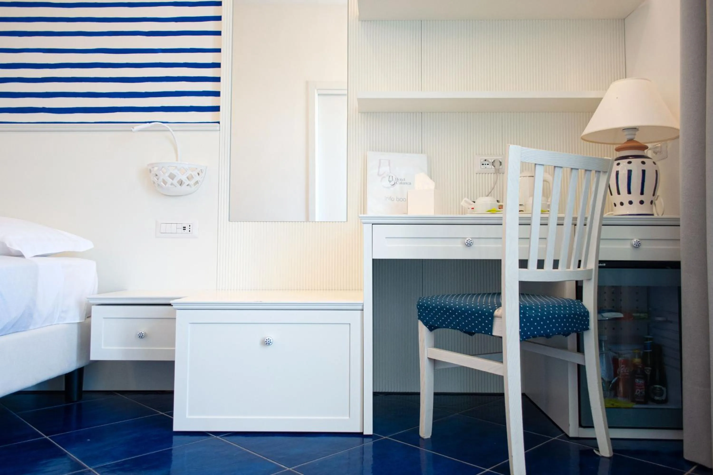 Bed in Hotel Calanca