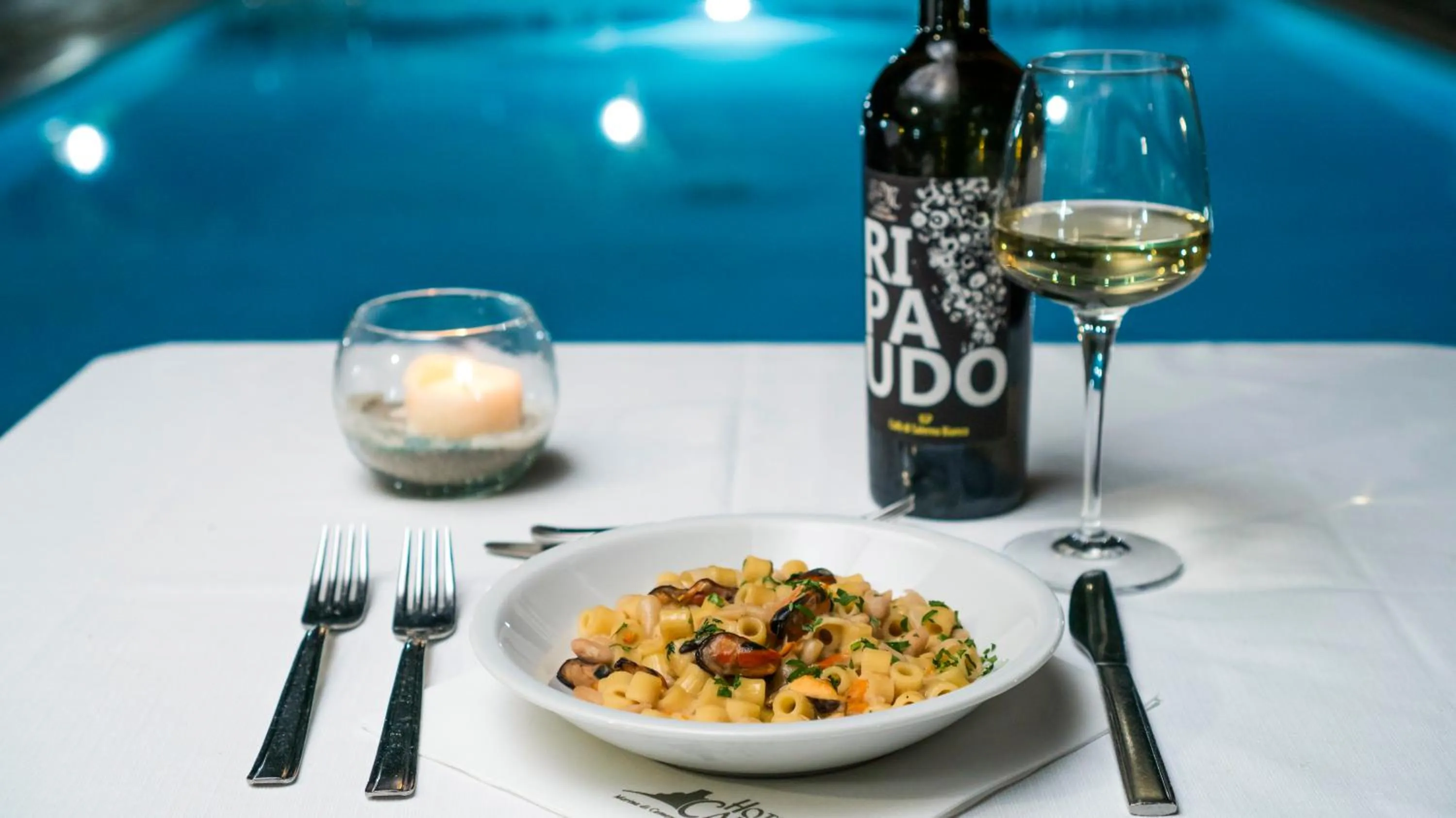 Food and drinks in Hotel Calanca