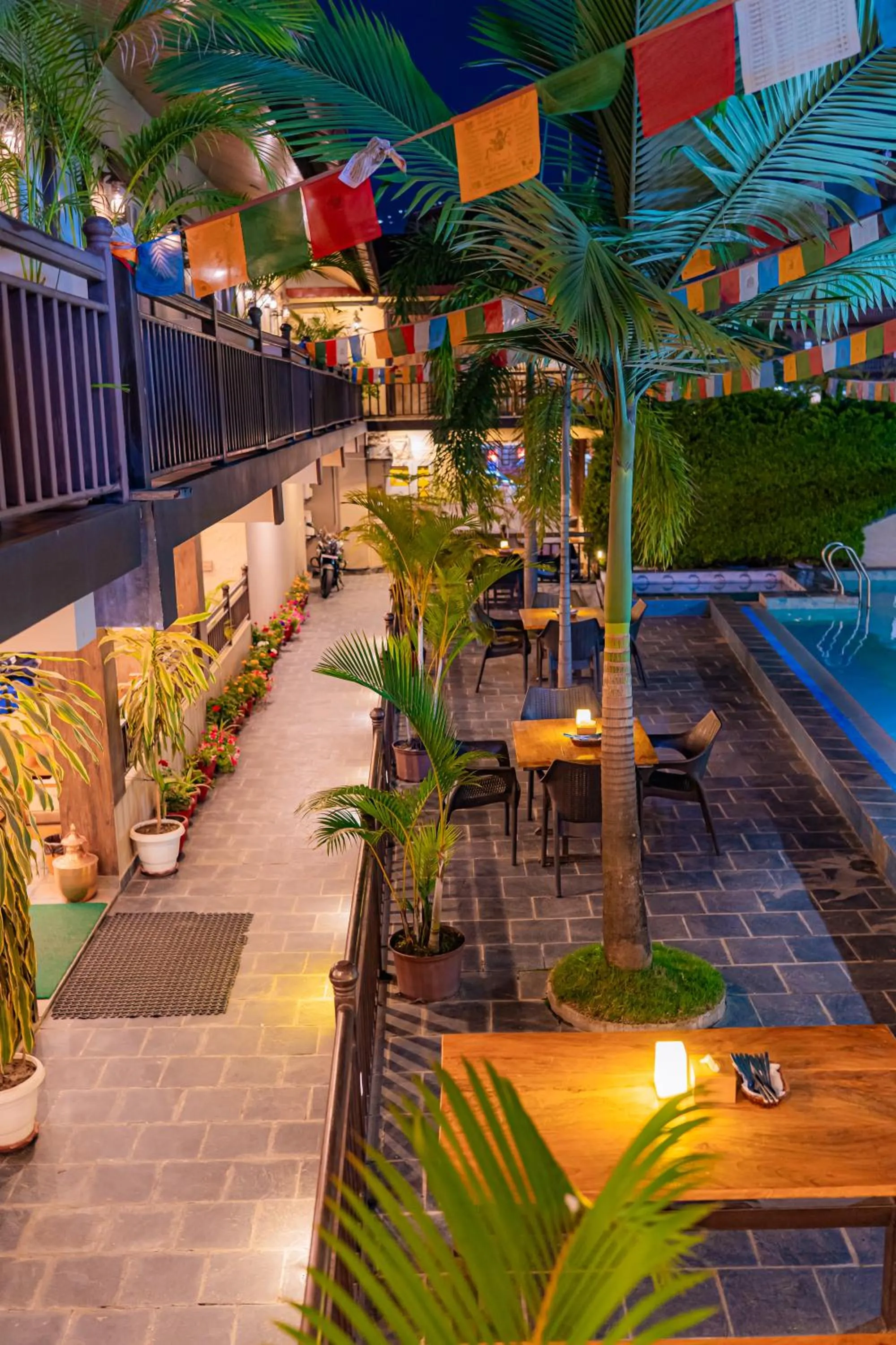 Property building in Busy Bee Resort, Pokhara