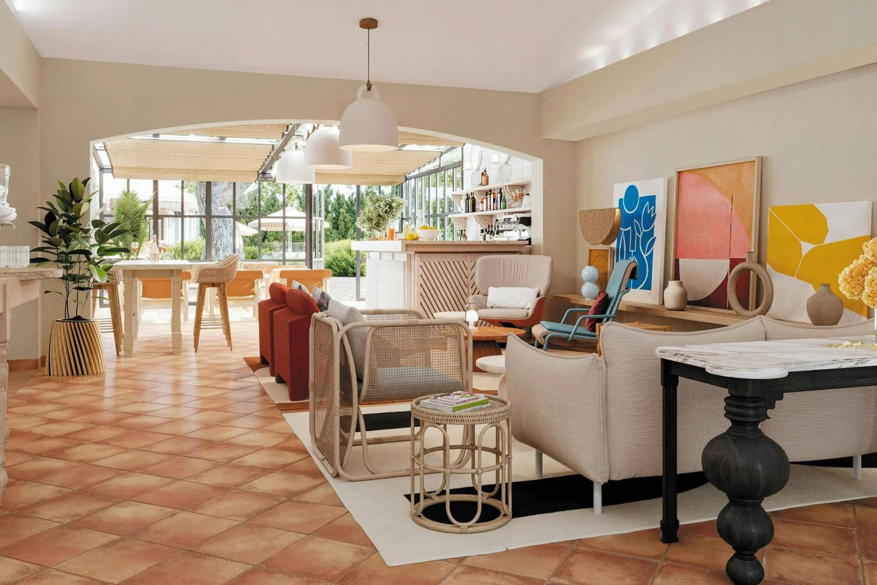 Lounge or bar in La Bastide de Mougins, a Tribute Portfolio Hotel