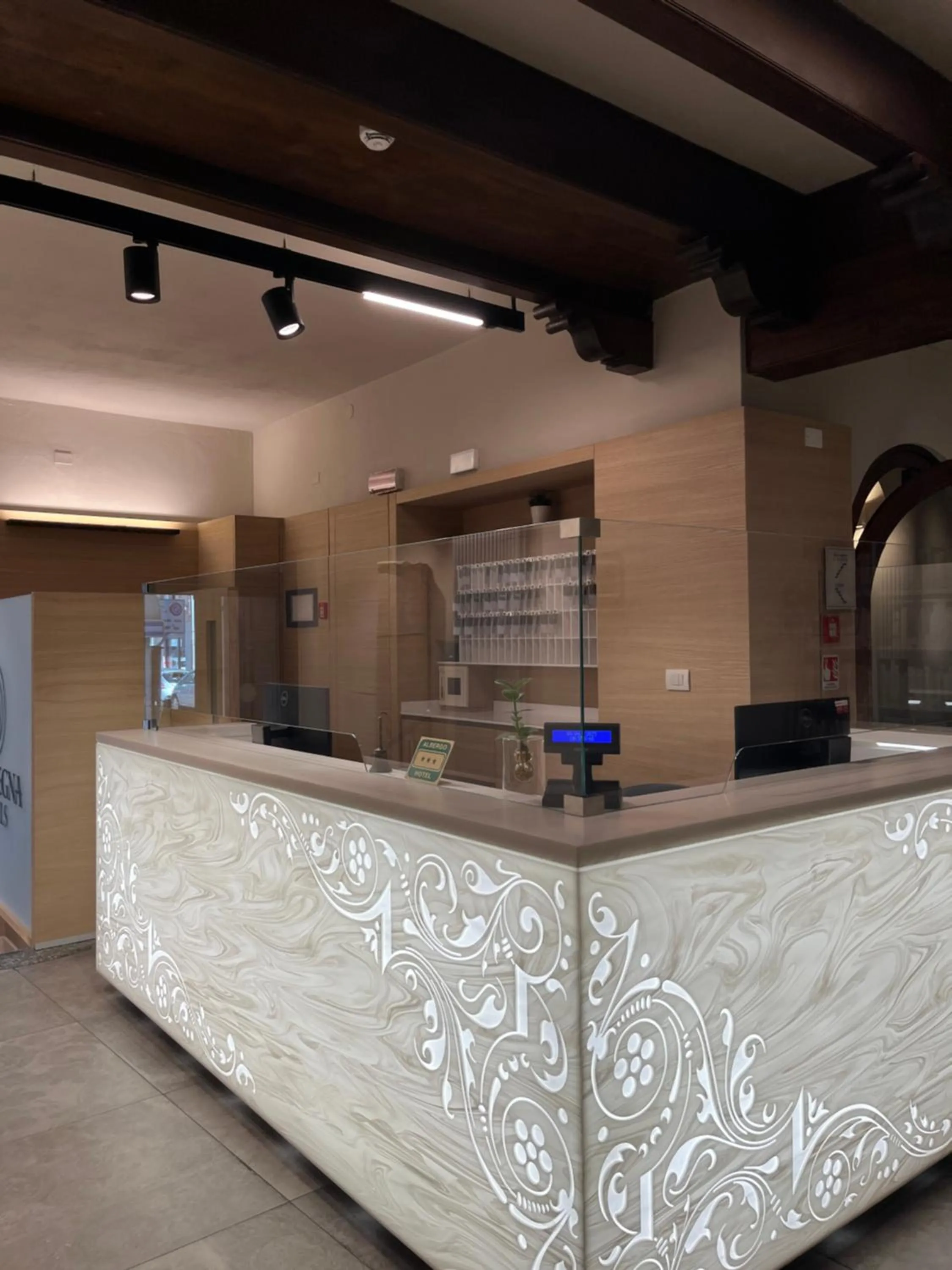 Lobby or reception in Hotel dei Gonzaga, MantegnaHotels