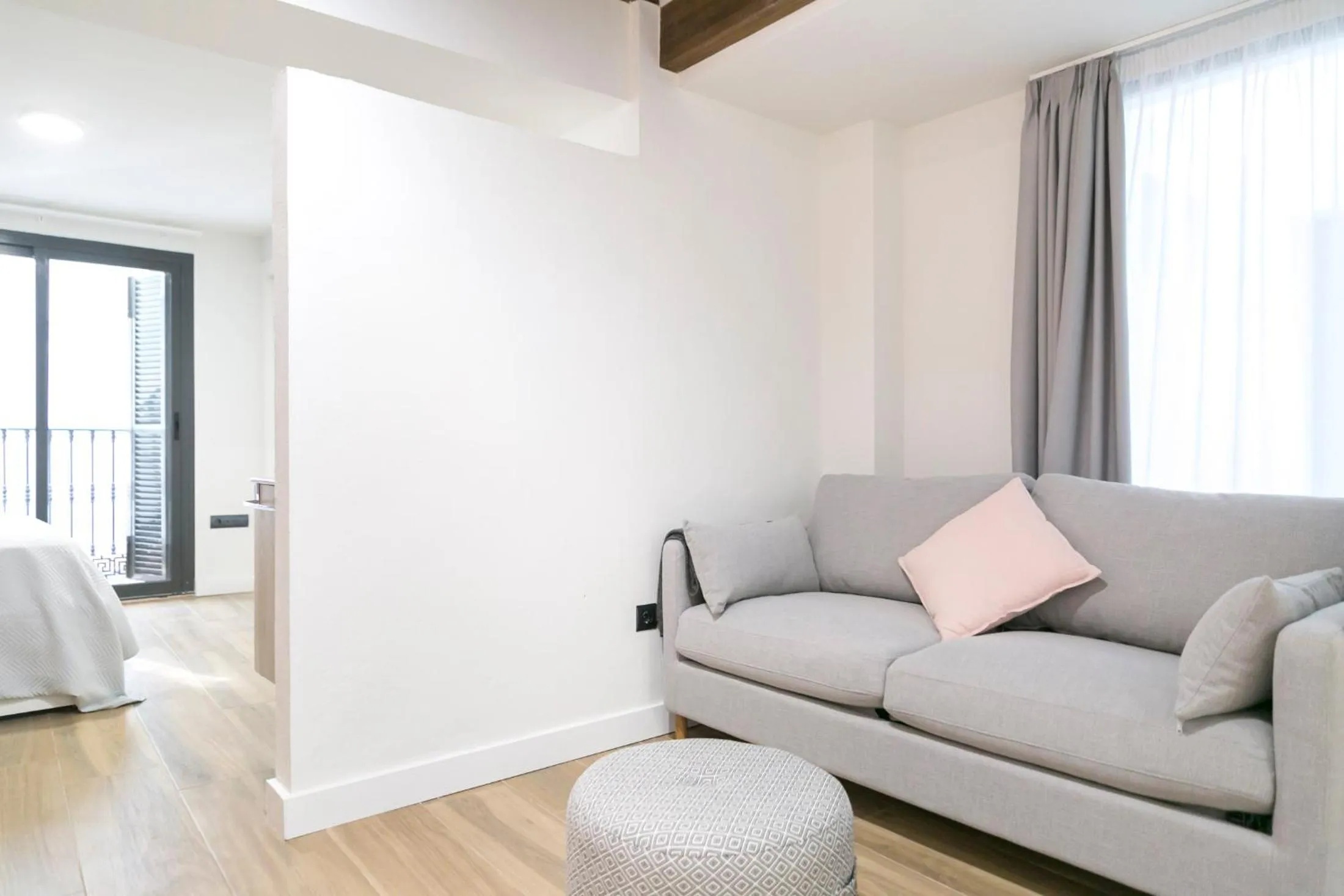 Seating area in Aqua Apartments Málaga